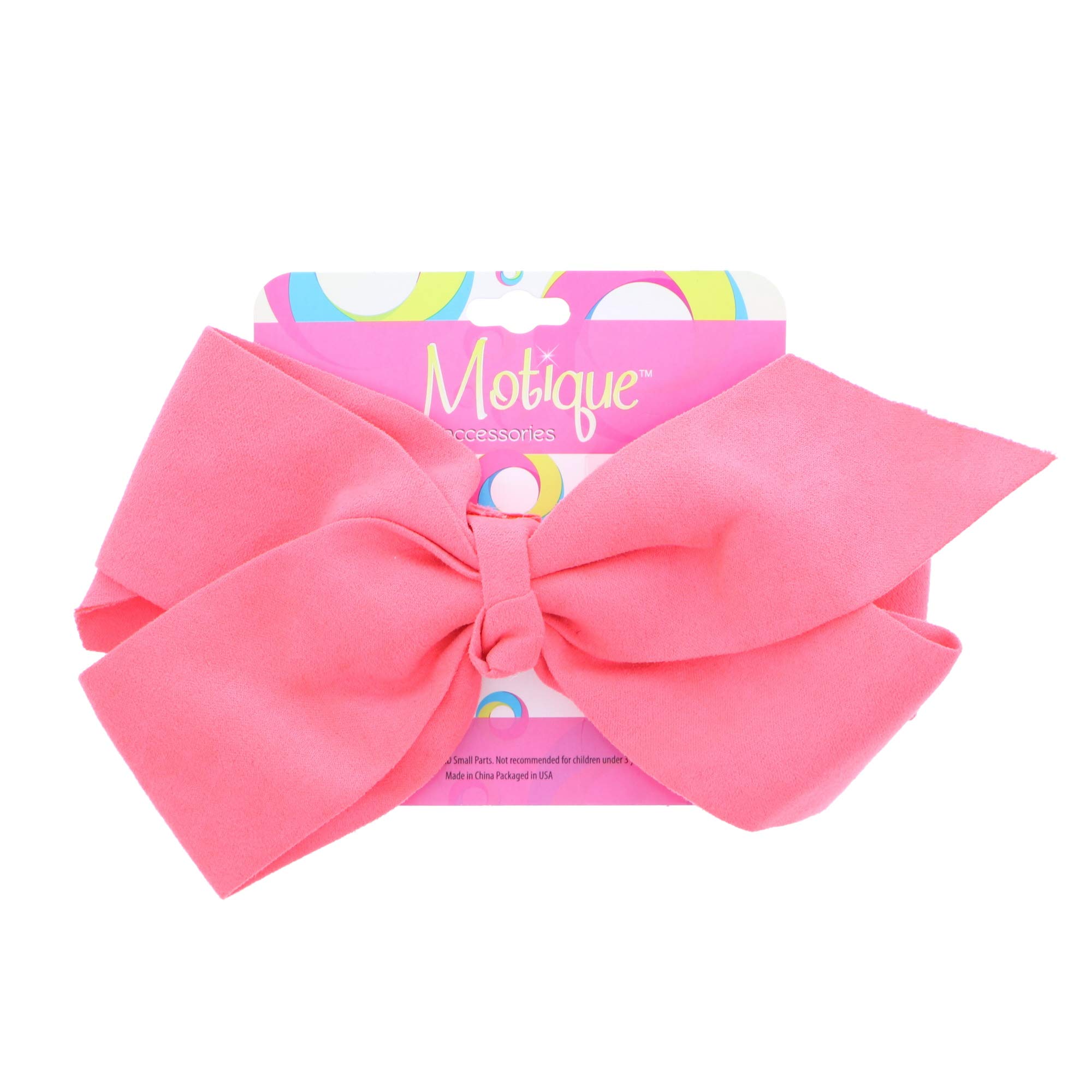 Large Suede Hair Bow for Women and Girls - Coral, Perfect for Weddings, Parties, and Everyday Fashion Accessories