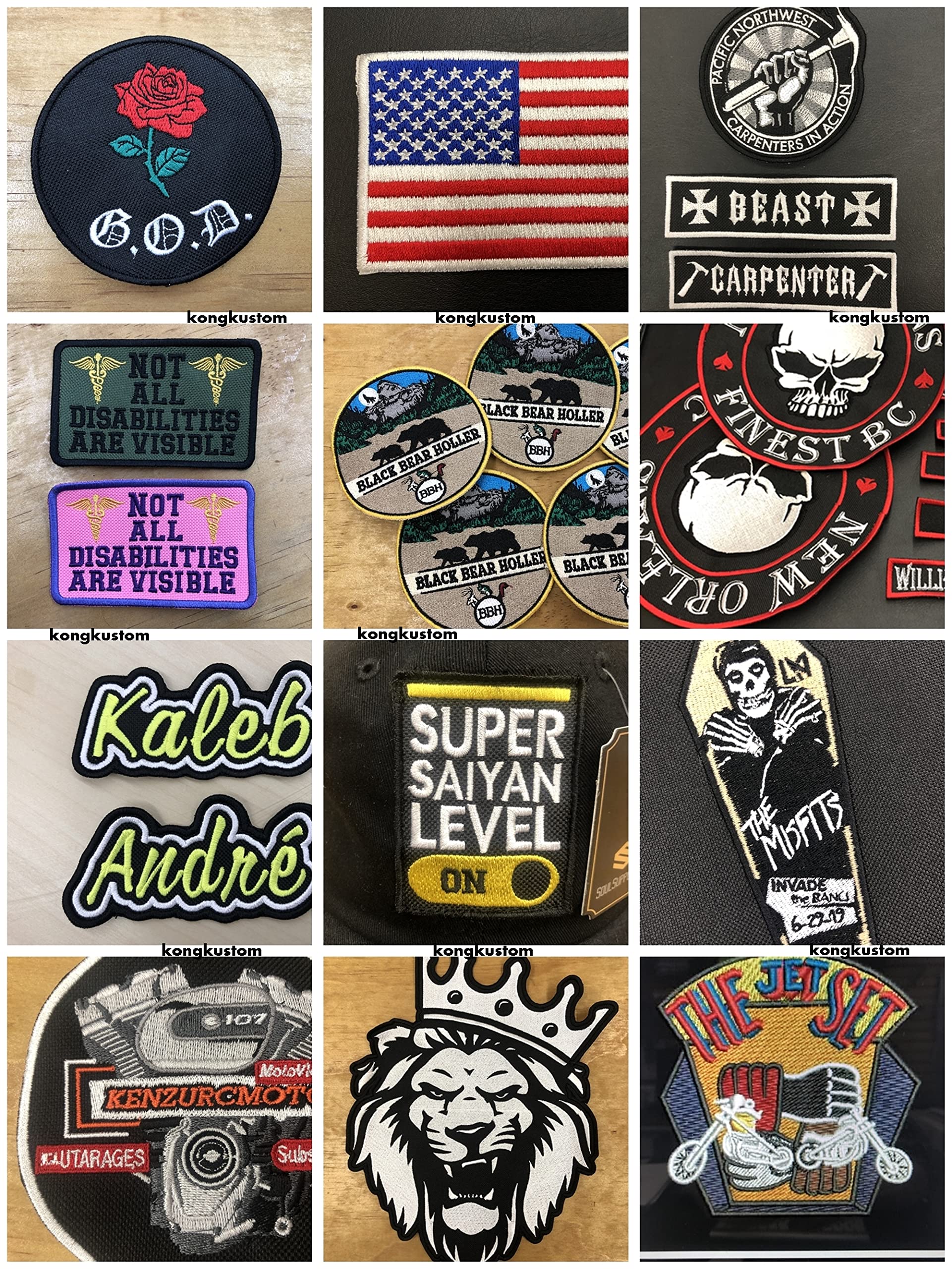 Custom Embroidered Memorial Patch for Bikers - Honor Loved Ones with 4x2 Inch MC Patches | Perfect for Jackets, Vests & Motorcycle Gear