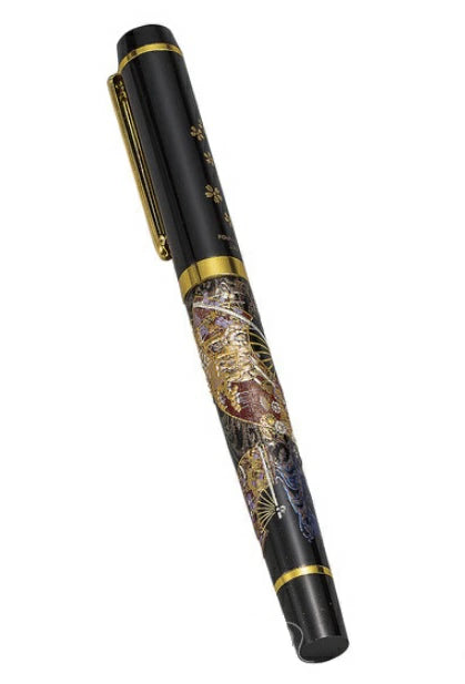Premium MAKI-E Urushi Lacquer Fountain Pen - Handcrafted Kyoto Elegance by Yamanaka Lacquer Ware | Luxury Writing Instrument for Business Gifts, Collectors & Calligraphy Enthusiasts