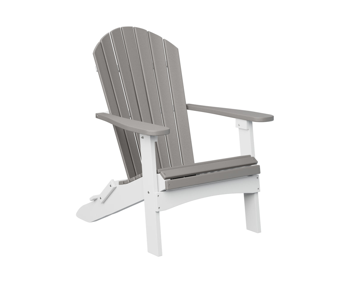 Berlin Gardens ComfoBack Folding Adirondack Chair - Outdoor Patio Furniture for Deck, Poolside & Garden Relaxation