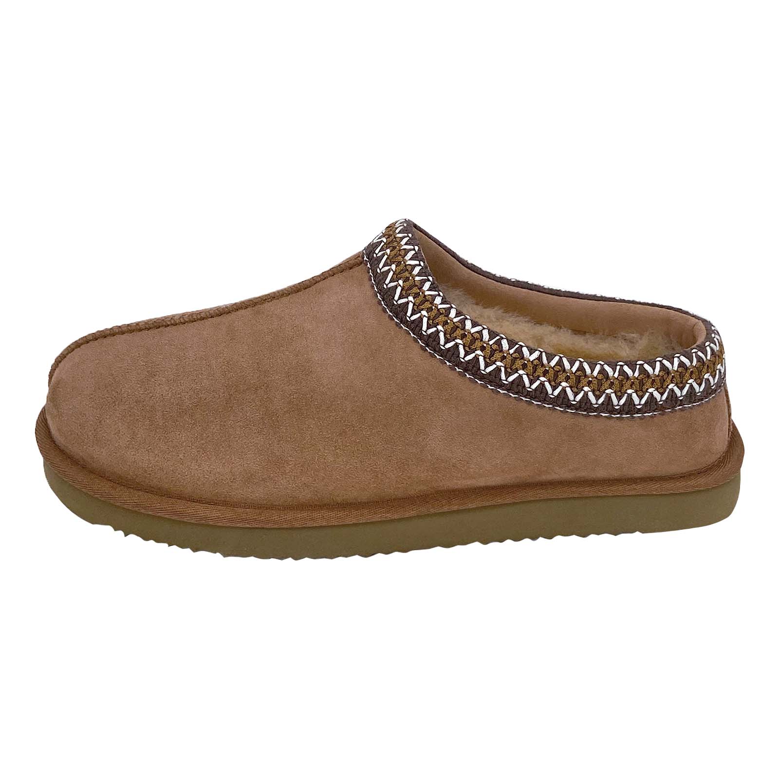 Women's Sheepskin Slip-On Slippers - Final Clearance Sale (Sizes 9 & 10 Only) | Cozy Indoor House Shoes for Winter Comfort & Relaxation at Home