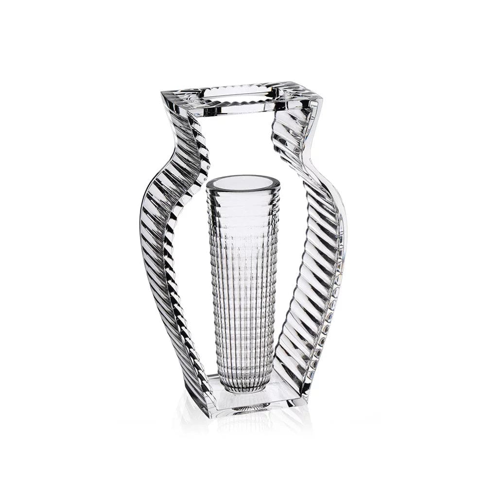 Elegant Crystal Vase for Home Decor - I Shine Vase - Perfect for Flowers, Centerpieces & Wedding Decorations