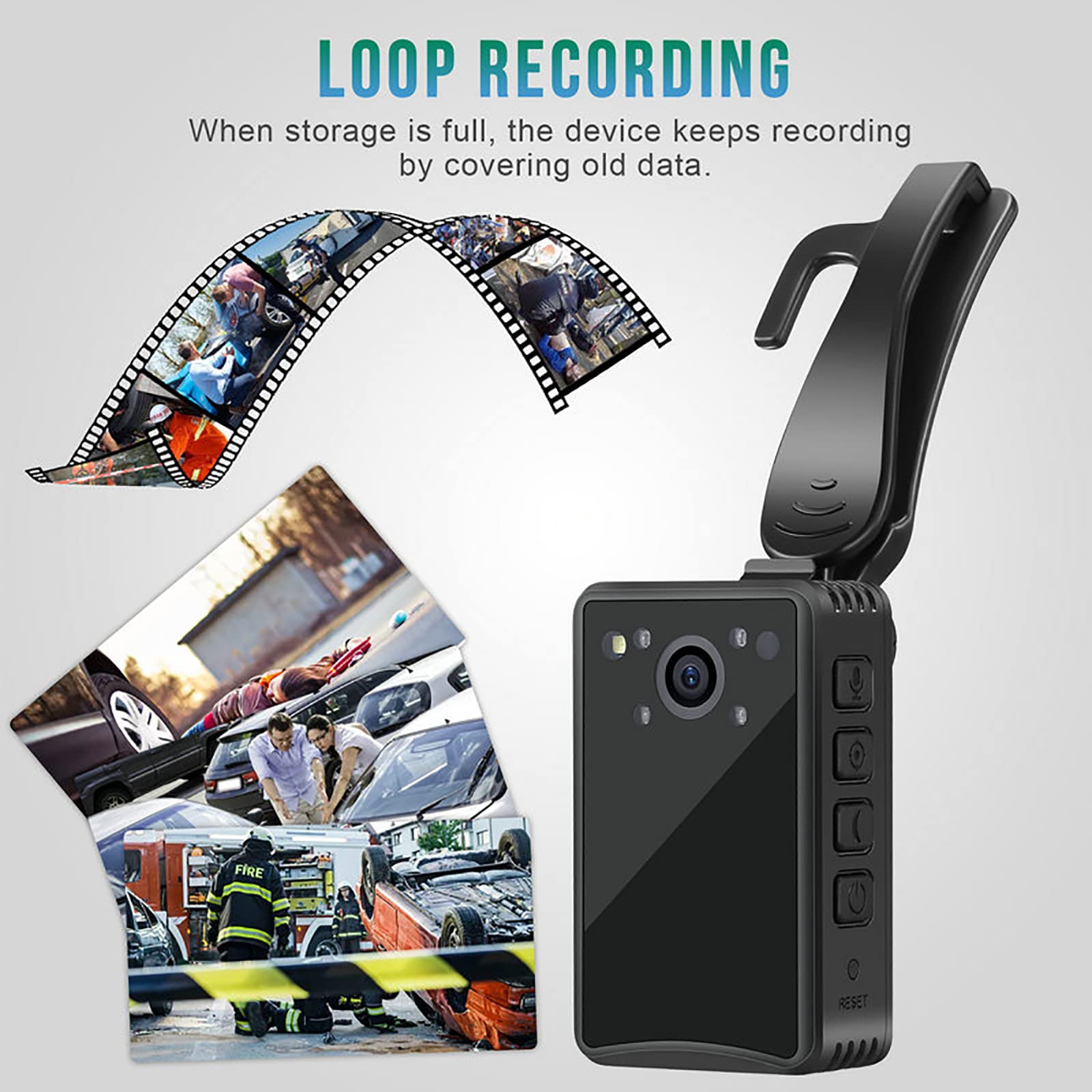 STMKB 1080P HD Video Recorder with Audio, 128GB Memory Card, Motion Detection & GPS Positioning, Loop Recording & Photo Capture - Ideal for Home Security, Car Dash Cam, and Outdoor Surveillance