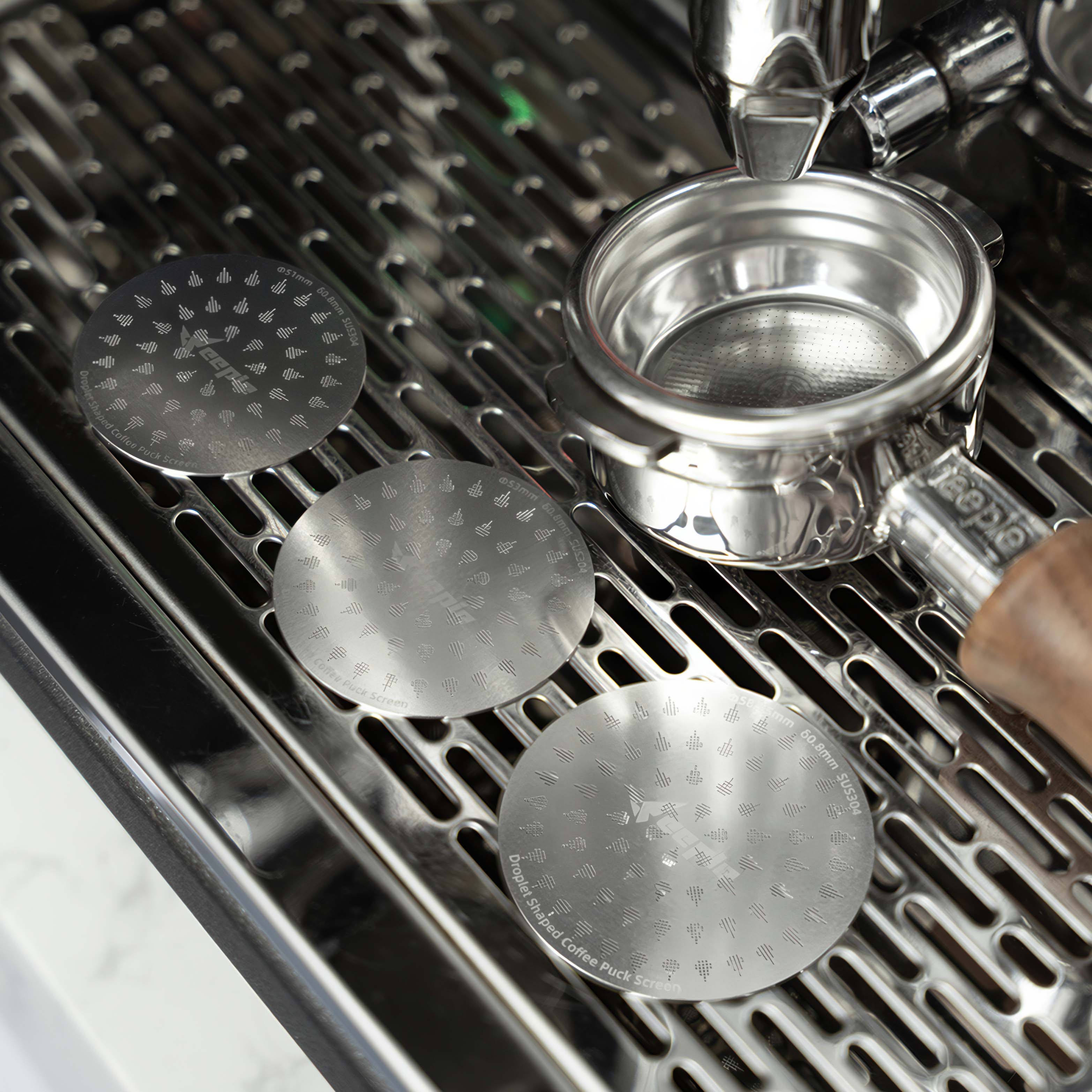 Premium 0.8mm Thick Espresso Puck Screen - Perfect for Barista-Grade Coffee Extraction & Home Brewing