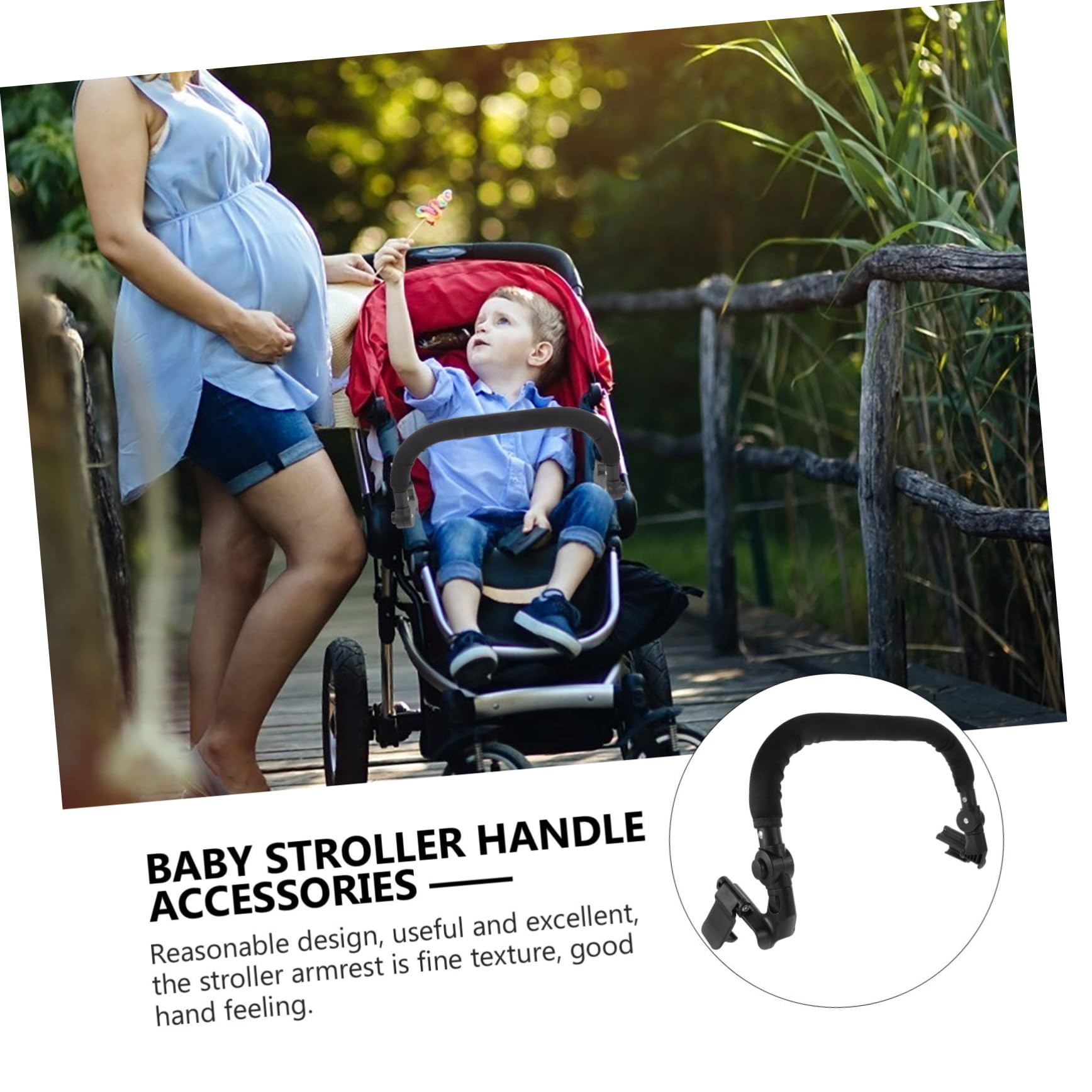 DOITOOL 4-Piece Stroller Accessories Set - Baby Stroller Enclosure & Handlebar Cover for Toddlers & Wheelchair Safety - Perfect for Shopping, Travel & Outdoor Activities