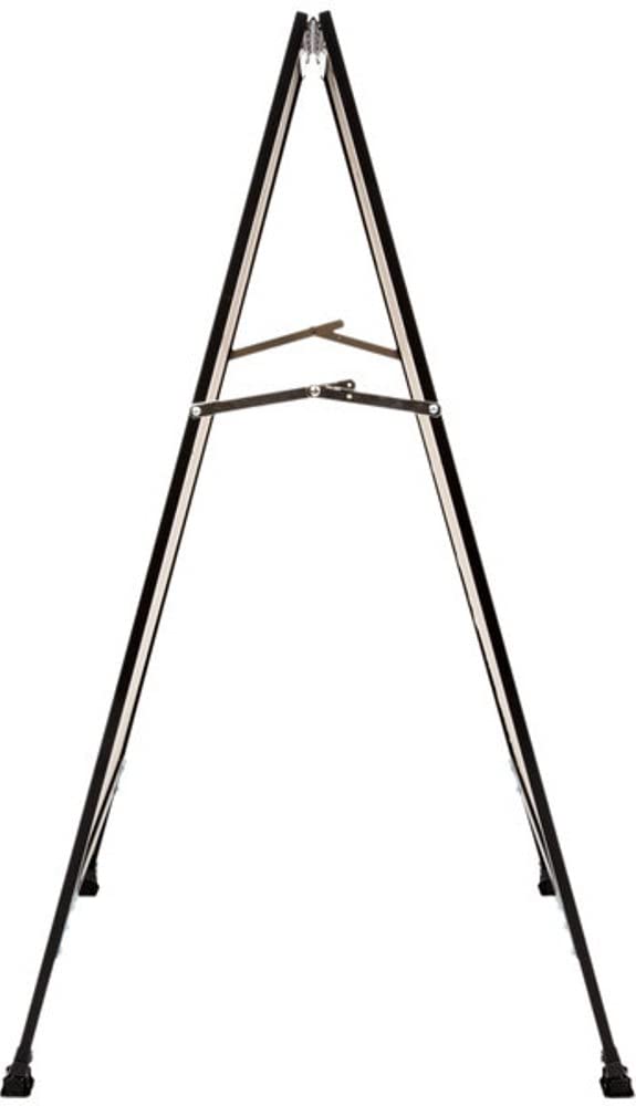 Aarco A-Frame Sidewalk Sign Board with White Melamine Markerboard & Black Aluminum Frame - 42