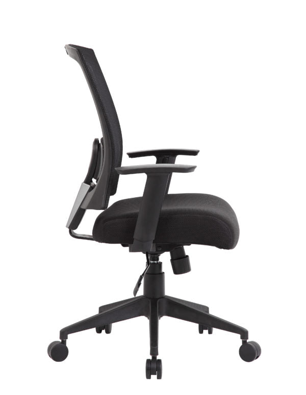 Ergonomic Mesh Office Chair with Lumbar Support - Boss B6706 High Back Executive Chair for Home & Office, Perfect for Long Hours of Work or Gaming