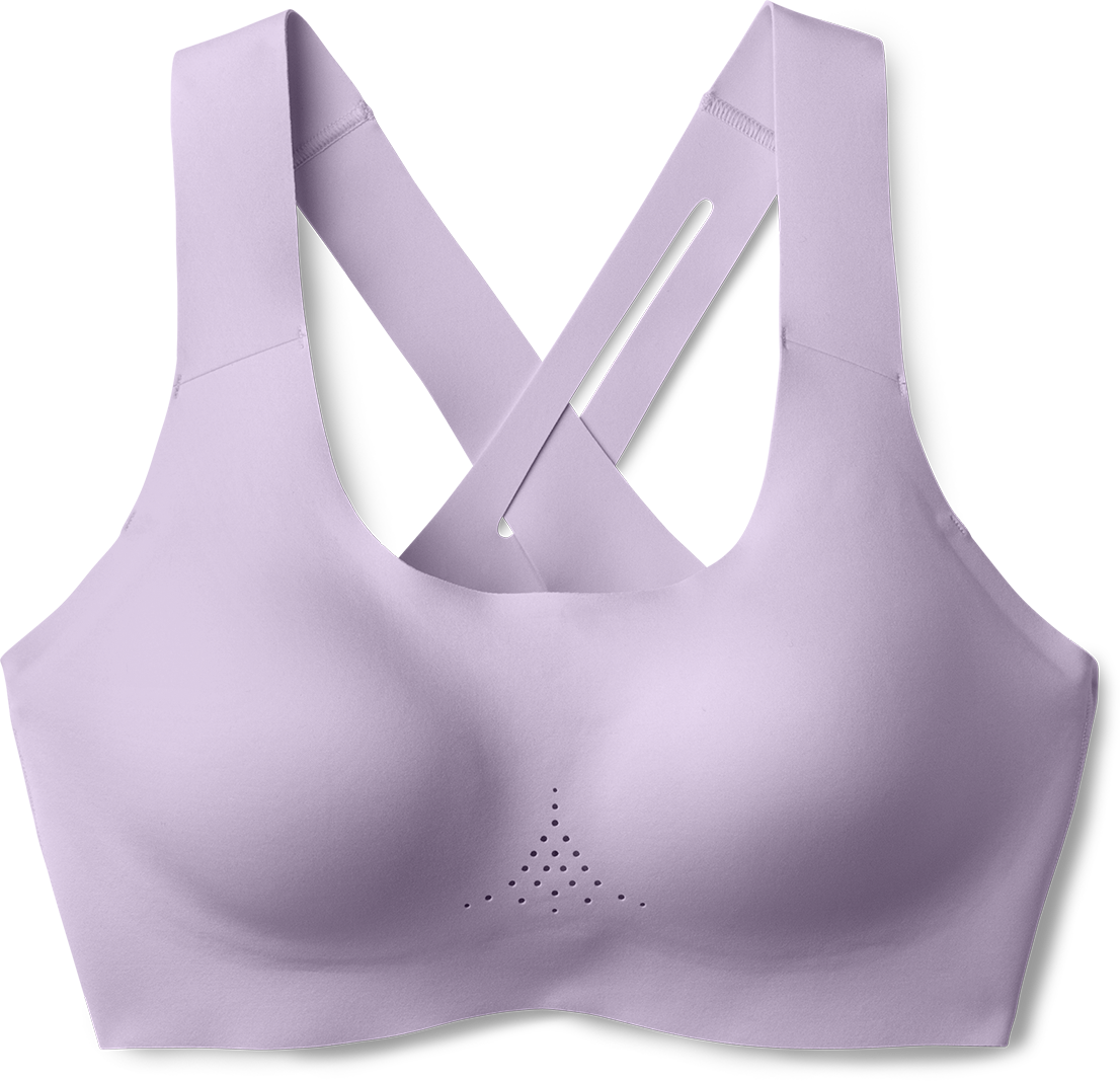 Women's Dare Crossback Run Bra 2.0 - High Impact Sports Bra for Running & Workouts - Breathable & Supportive Activewear (Orchid Petal) - Perfect for Gym, Yoga & High-Intensity Training