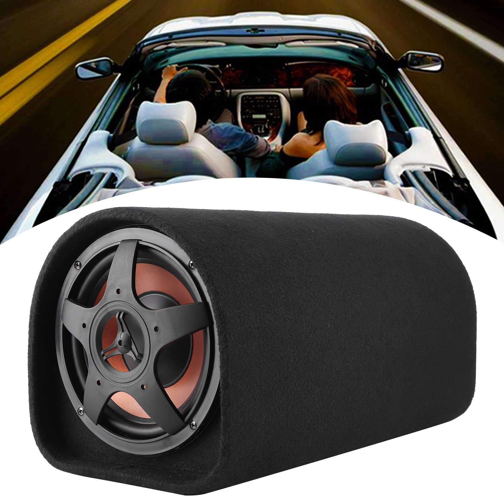Aramox 12V Car Subwoofer - Powerful Bass Speaker for Enhanced Audio, High Power Sound Amplifier for Car Audio Modification | Perfect for Trucks, SUVs & Custom Car Stereo Systems