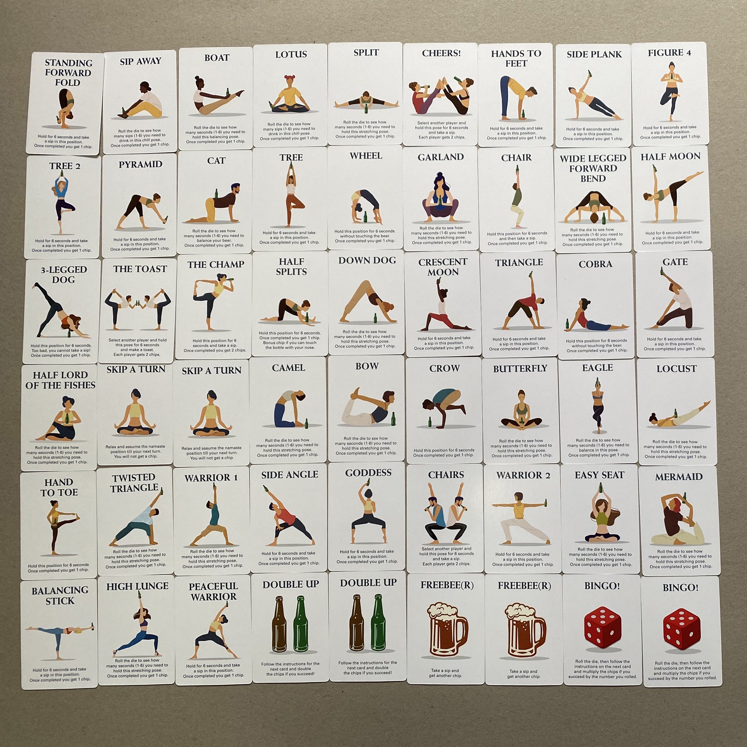 Beer Yoga Mat - Non-Slip Eco-Friendly Yoga Mat for Beer Yoga Classes & Fun Workouts | Perfect for Home, Studio, and Outdoor Yoga Sessions