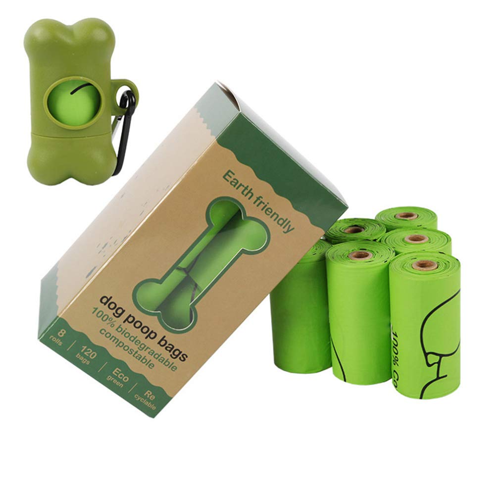 6-Pack Eco-Friendly Dog Poop Bags - Biodegradable Pet Waste Bags for Dogs, Cats & Pets - Leak-Proof & Scented Doggie Waste Disposal Bags - Perfect for Walking, Travel & Park Cleanup