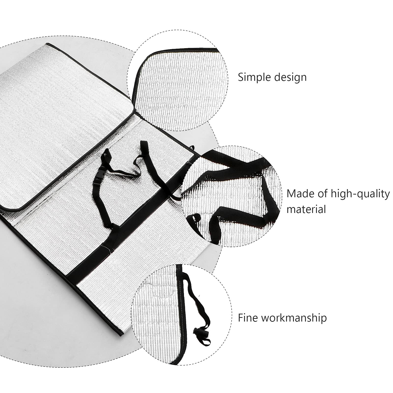 Outdoor Air Conditioner Cover - 135x38cm Silver AC Sun Shade Protector for Year-Round Weather Protection | Perfect for Home, Apartment & RV Use