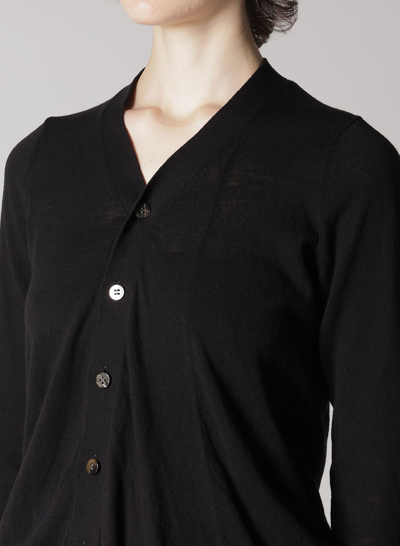 COYARN 32/2 R 14G V-Neck Cardigan Sweater for Women - Soft Knit Lightweight Pullover for Fall & Winter - Perfect for Office, Casual Wear & Layering