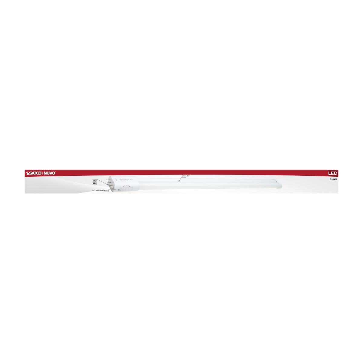 4 Pin PLL LED Lamp 20W 2800 Lumens Ballast Bypass 3000K-6500K 2G11 Base - Energy Saving Replacement for Fluorescent Lights in Offices, Garages & Commercial Spaces