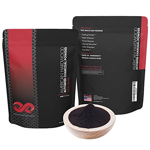 Organic Food Grade Activated Charcoal Powder 1 lb - Natural Detox & Teeth Whitening | Skin Cleanser, Blackhead Remover, Odor Neutralizer | DIY Face Mask & Water Filter | Perfect for Detox Drinks, Beauty Routines & Home Purification