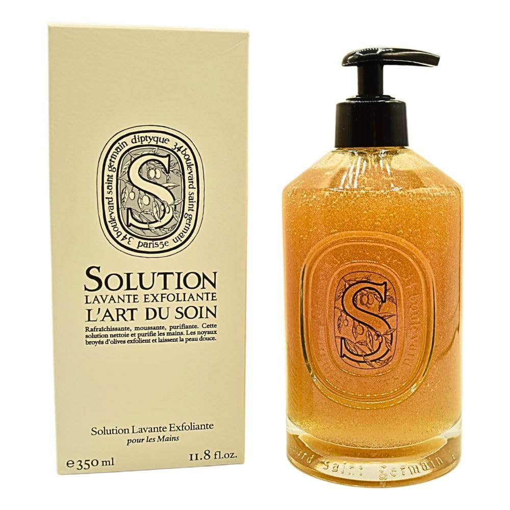 Diptyque Exfoliating Hand Wash - 350ml Luxury Moisturizing Hand Soap with Gentle Scrub for Soft Skin | Perfect for Home, Spa, and Gift Giving