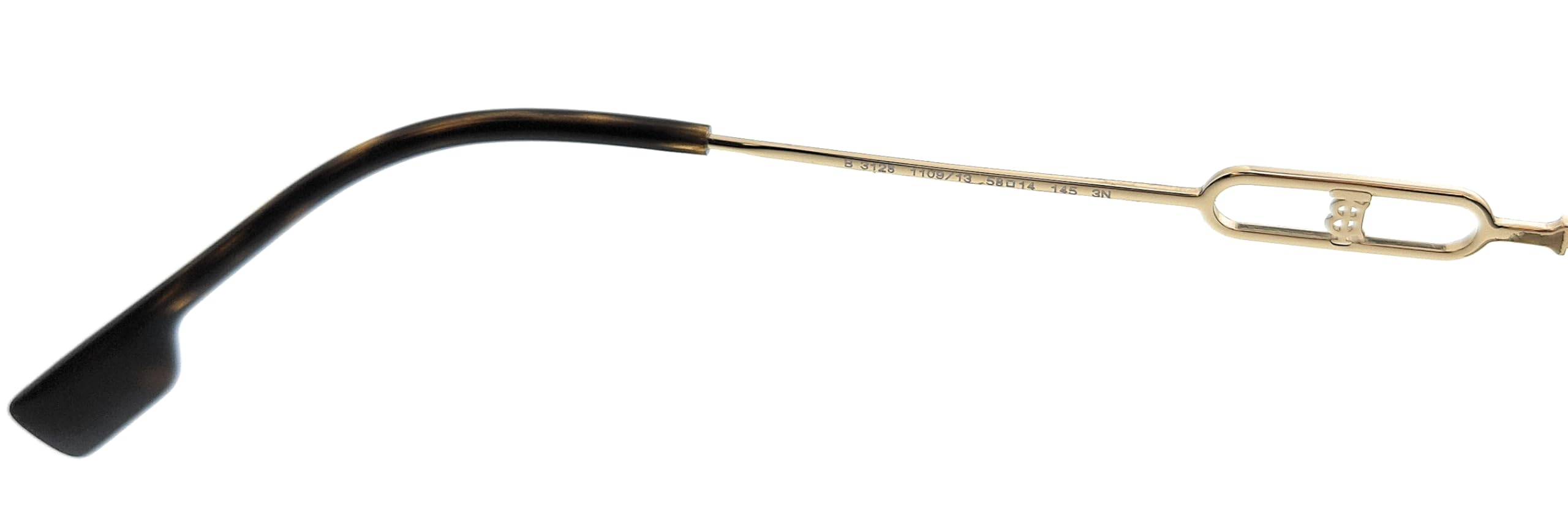 BURBERRY BE 3128 110913 Light Gold Sunglasses for Women - UV Protection, Fashion Luxury Shades for Outdoor, Beach & Driving