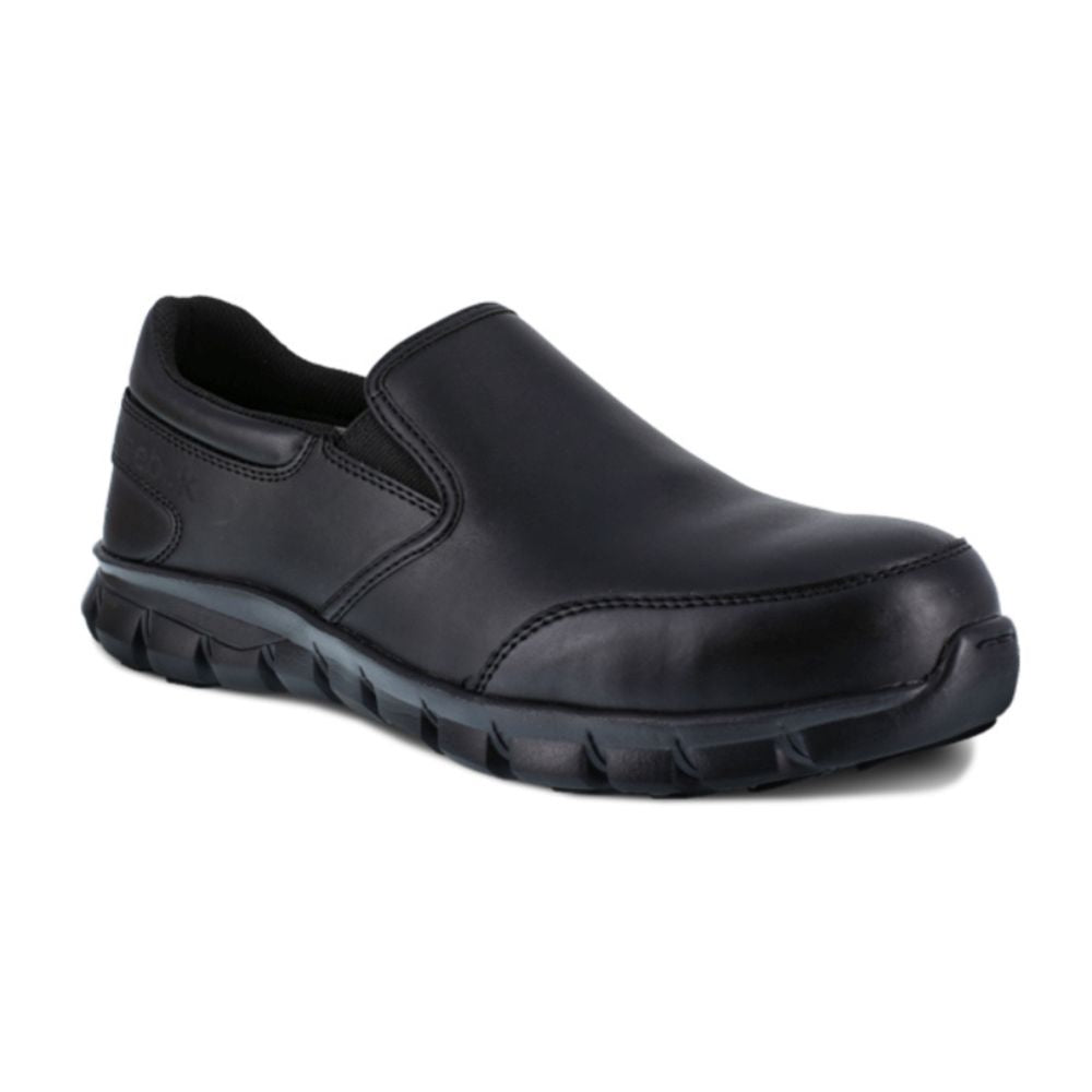 Reebok Work Sublite Composite Toe Slip-On Safety Shoes for Men & Women - CSA Approved IB4036 - Lightweight Work Boots for Construction, Warehouse & Industrial Use