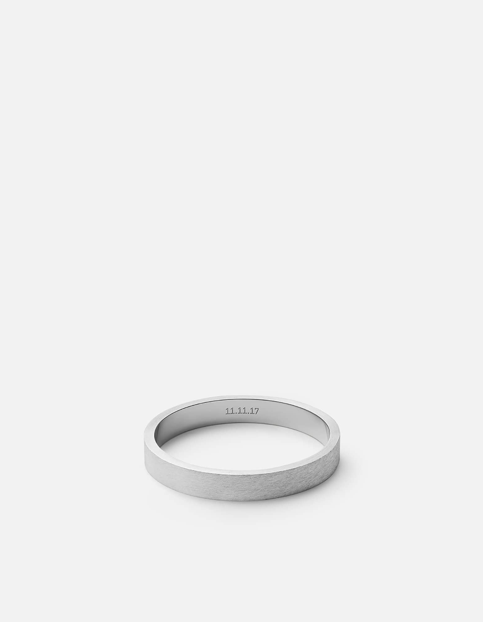 3mm Matte Sterling Silver Band Ring - Durable & Hypoallergenic Jewelry for Women & Men - Perfect for Weddings, Anniversaries & Everyday Wear