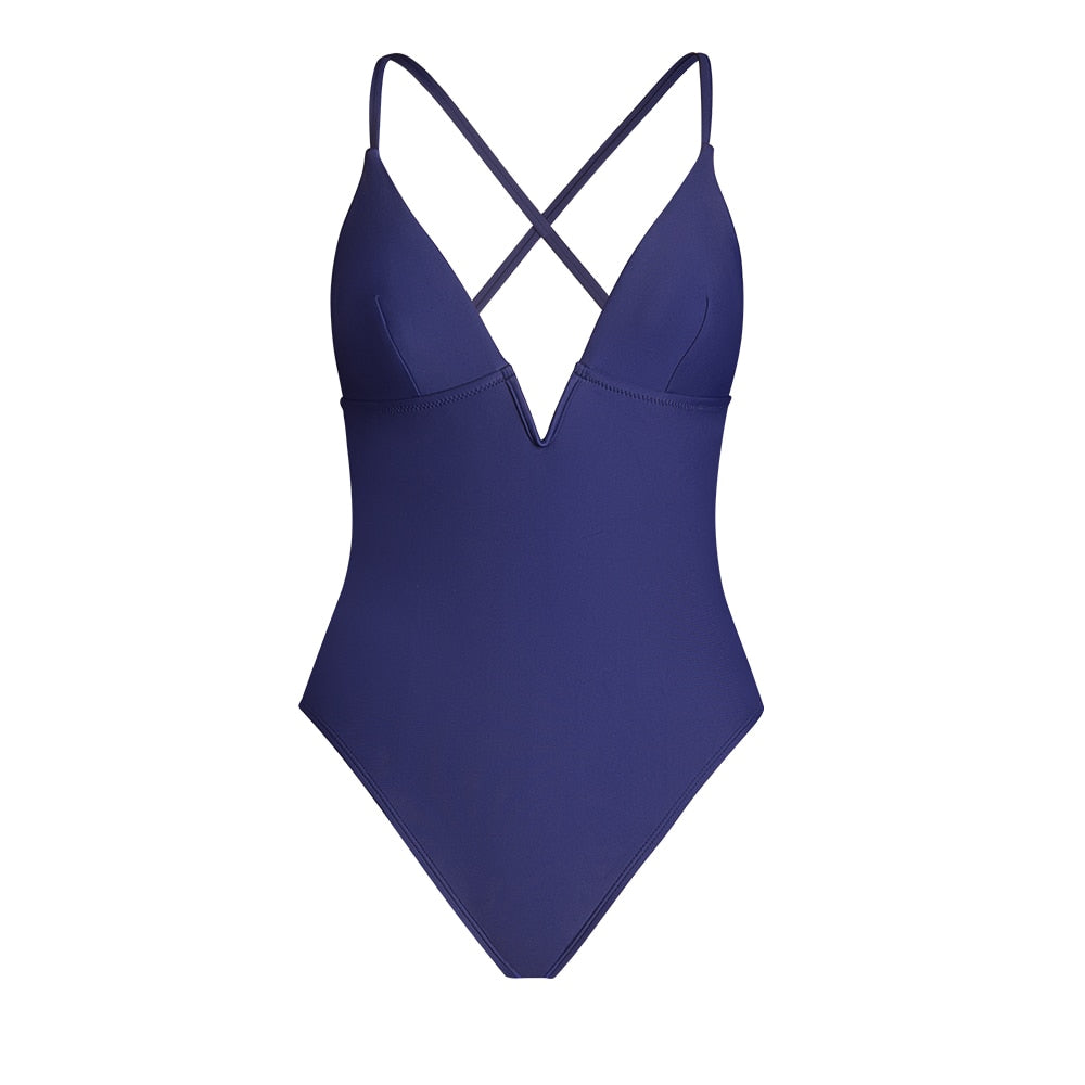 Sexy Black Backless Monokini Swimwear - Women's One Piece Bathing Suit for Beach, Pool Party & Summer Vacation