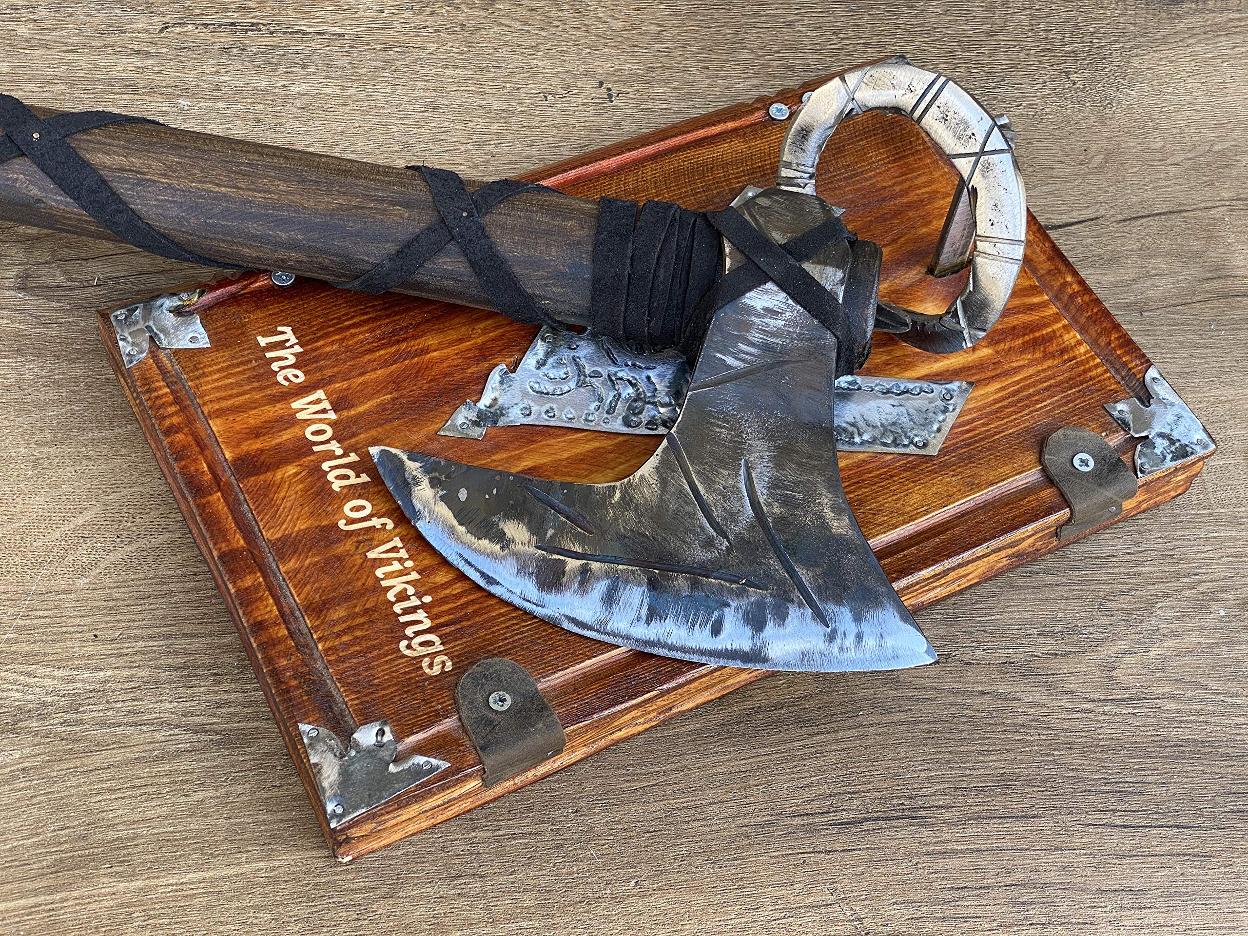Wall Mounted Axe Holder - Personalized Axe Display Gift for Home Decor & Outdoor Enthusiasts | Perfect for Cabin, Garage, or Hunting Lodge