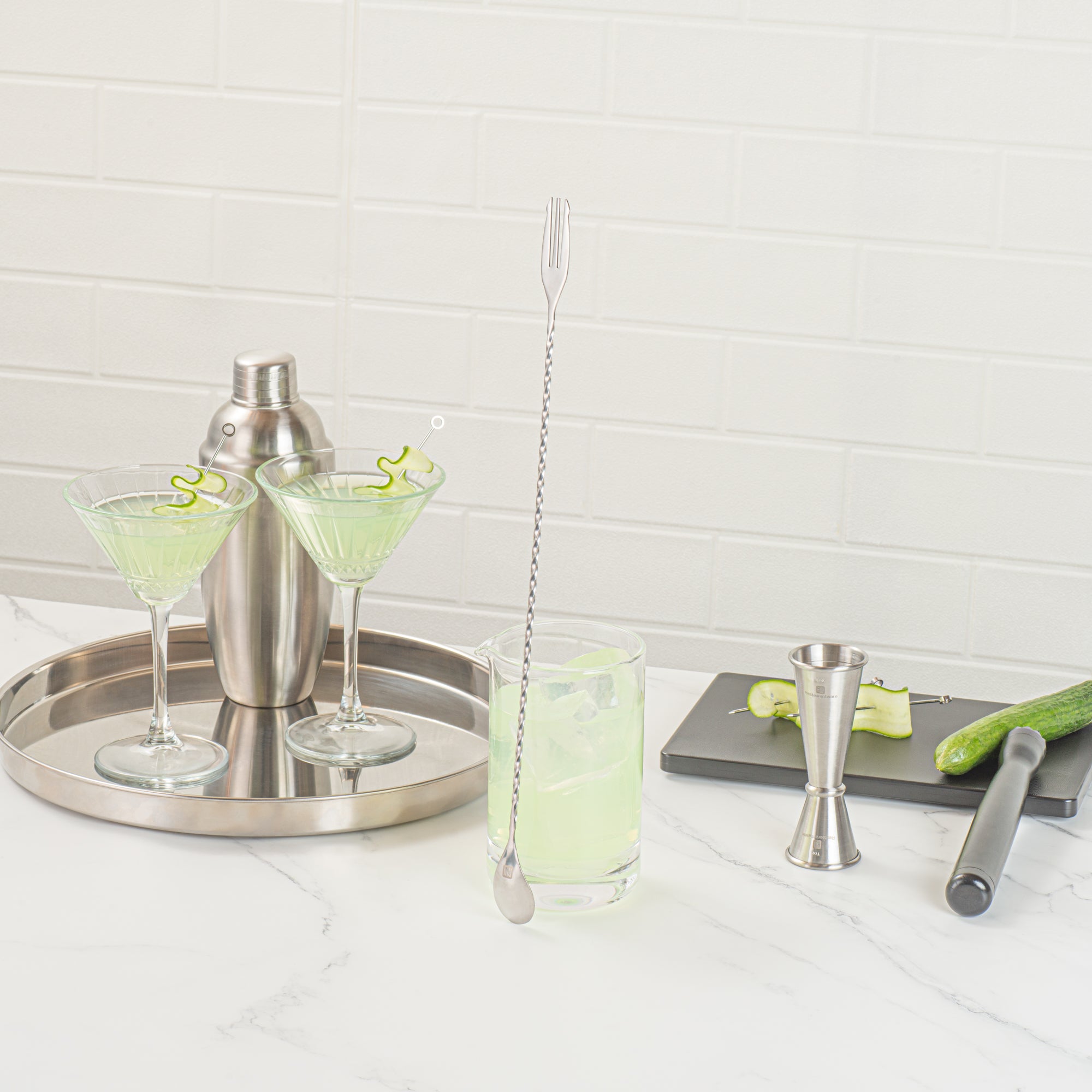 Premium Stainless Steel Trident Bar Spoon - 16