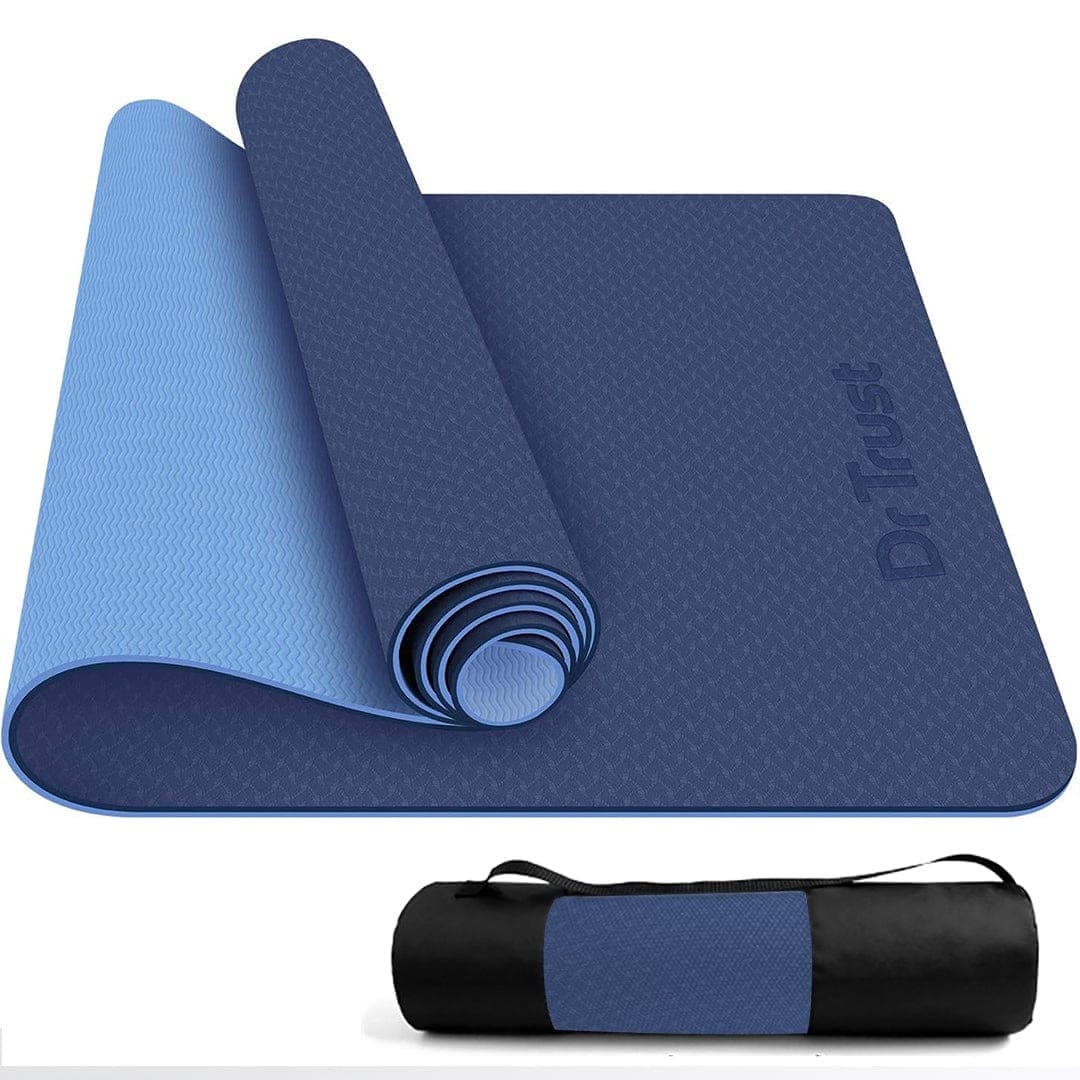 Dr Trust USA Premium Luxfoam TPE Yoga & Exercise Mat - Non-Slip, Eco-Friendly Fitness Mat for Home Workouts, Pilates & Gym Training - 71