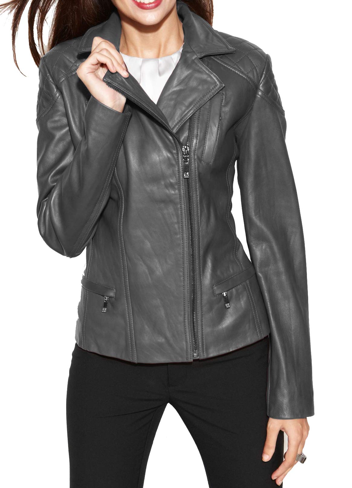 KAINAT Women's Lambskin Leather Jacket - Heavy Zipper Motorcycle Biker Jacket for Women, Stylish Outerwear for Riding & Casual Wear | Perfect for Biking, Night Out & Everyday Fashion