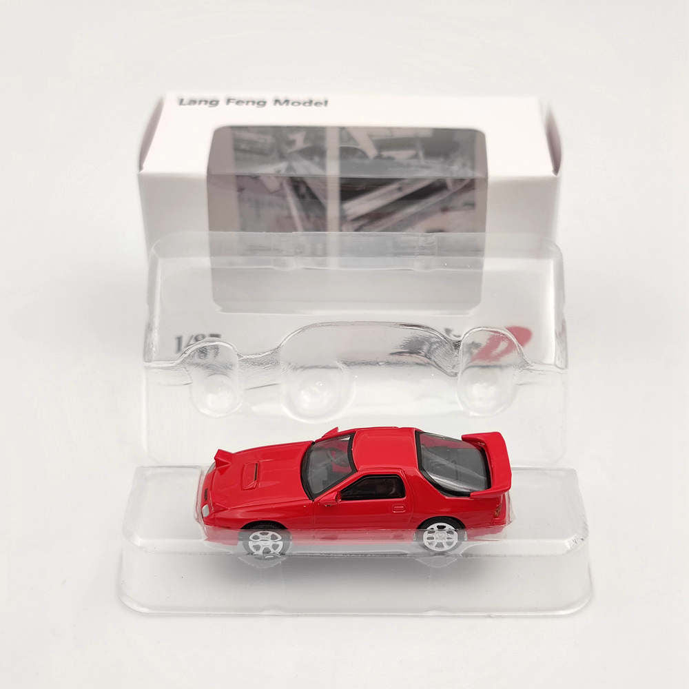 1/87 Scale Mazda FC3S Initial D Diecast Model Car - Collectible Miniature Vehicle for Hobbyists & Anime Fans | Perfect for Display, Gifts & Racing Enthusiasts