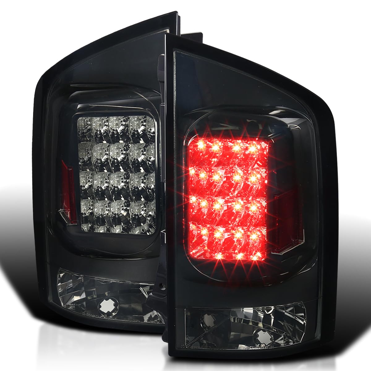 Spec-D Tuning Smoke Lens LED Tail Lights for 2005-2015 Nissan Armada - Left & Right Pair Assembly - Enhanced Visibility & Style for Night Driving & Car Customization