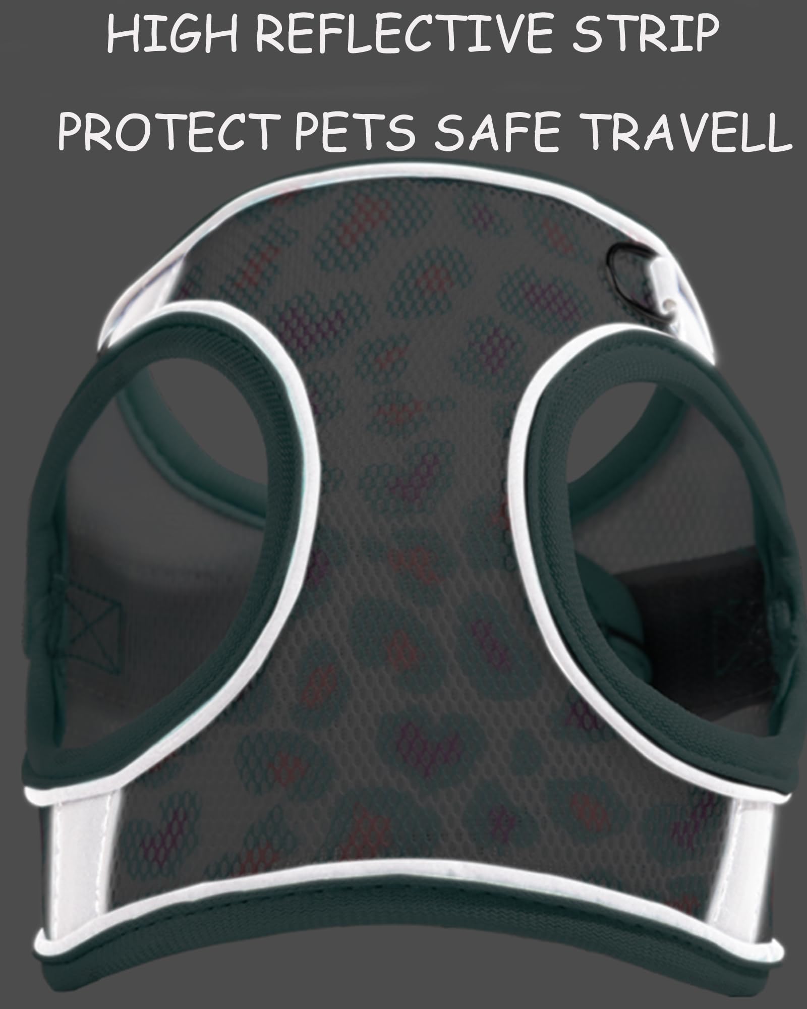 No-Pull Dog Harness for Small & Medium Dogs - Adjustable Step-in Cat Harness & Leash Set - Puppy Harness for Small Breeds - XS to M Sizes - Perfect for Walking, Training & Outdoor Adventures (Green, Medium)