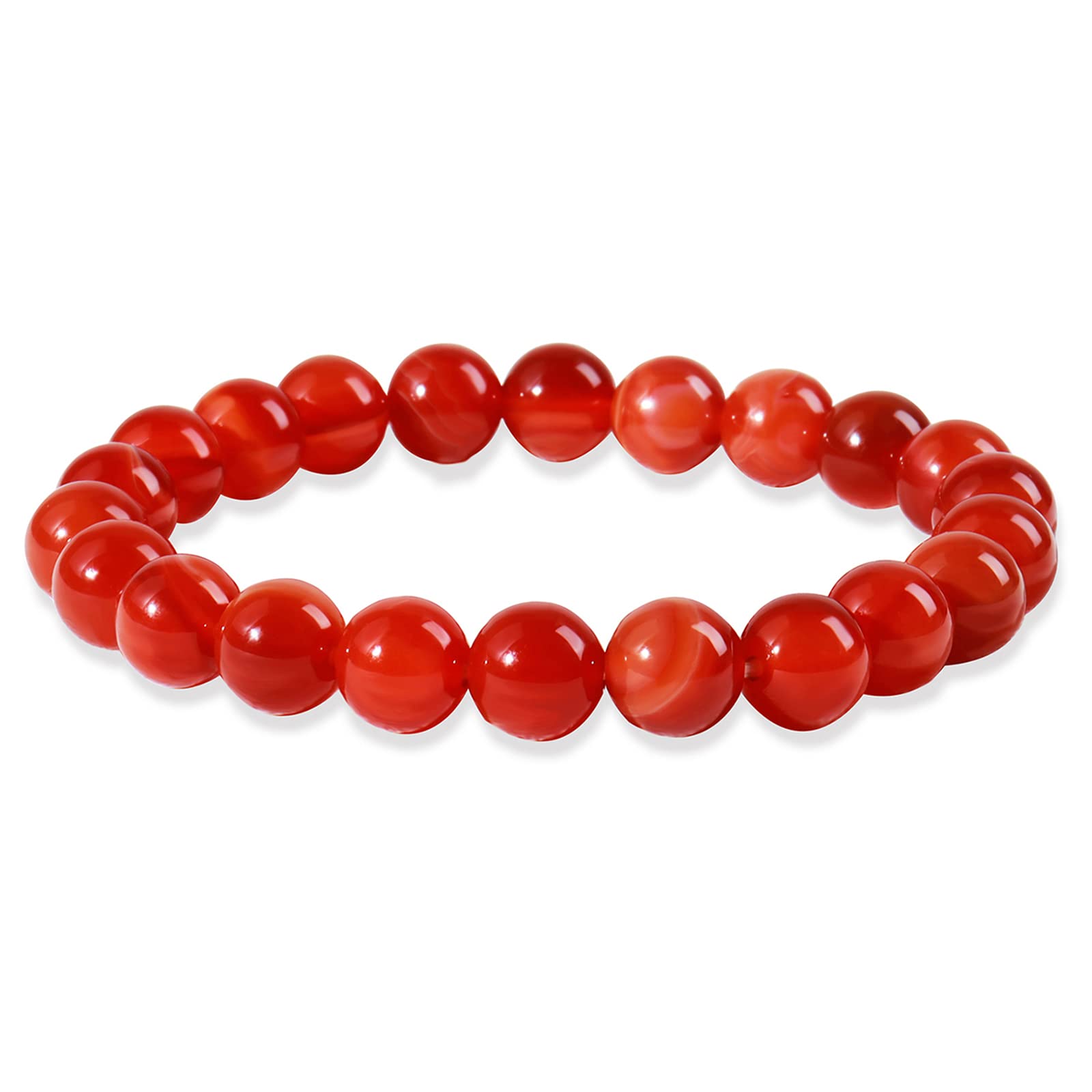 Healing Carnelian Necklace and Bracelet Set for Women - Red Crystal Beaded Jewelry with Lucky Charm | Spiritual Gift for Meditation, Energy Balancing & Positive Vibes | Perfect for Yoga, Reiki & Everyday Wear