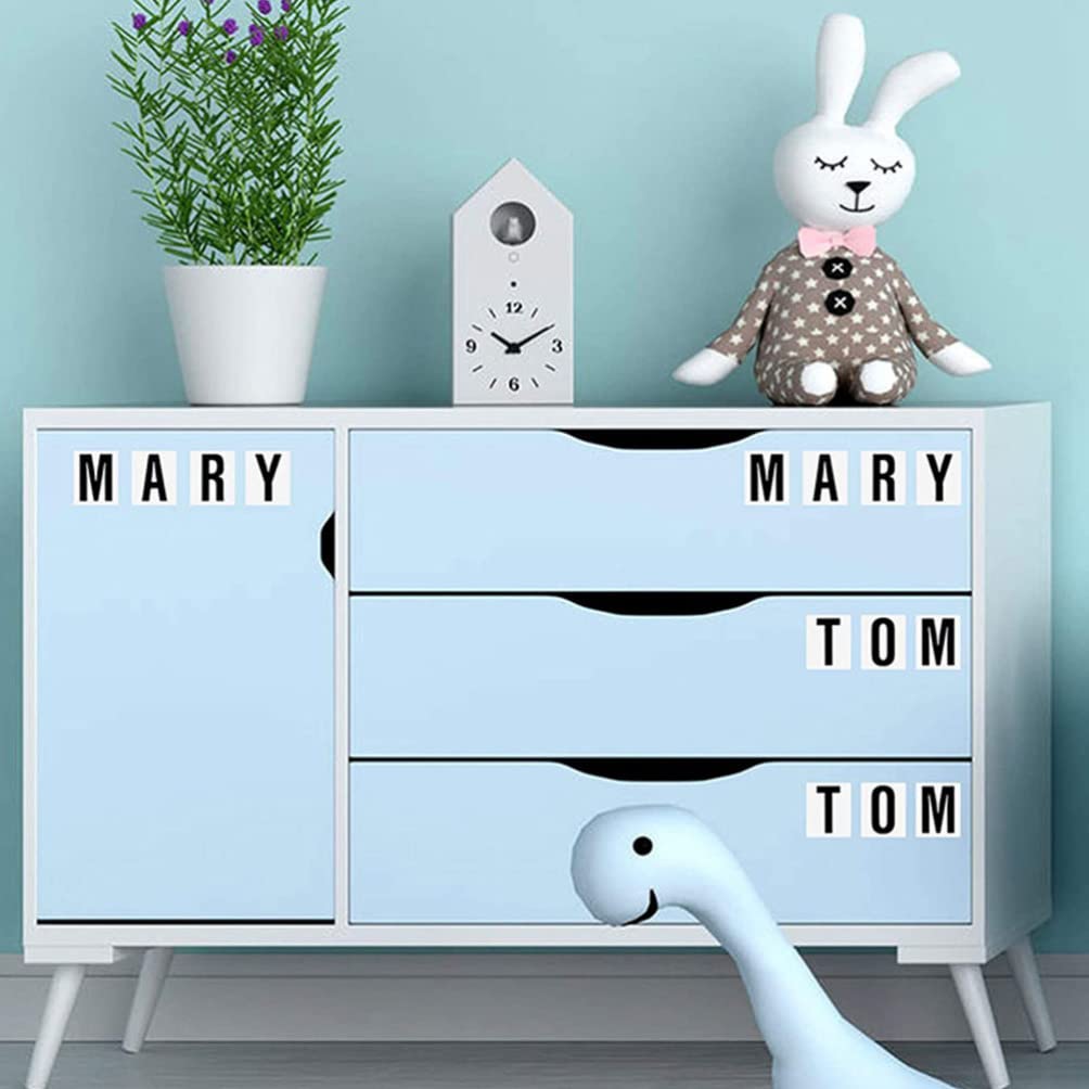 Jojofuny 10 Sheets Alphanumeric Stickers - Self-Adhesive Alphabet & Number Stickers for Bulletin Boards, Mailbox, DIY Crafts - Durable Vinyl Letter Decals for Home, Office & School Decor