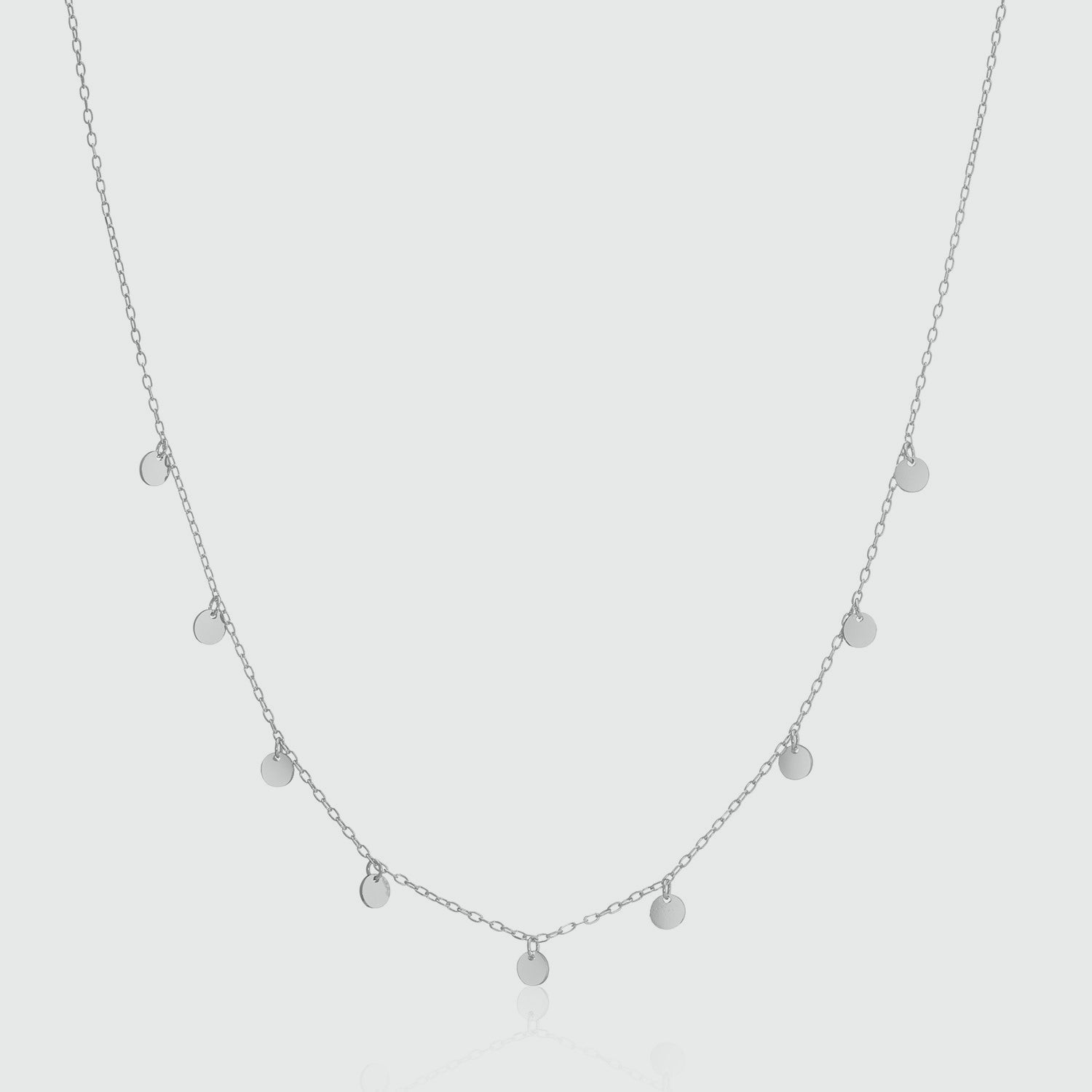 Frascati Sterling Silver Multi Disc Necklace for Women - Elegant Layered Pendant Necklace Jewelry Gift for Her - Perfect for Parties, Weddings & Everyday Wear