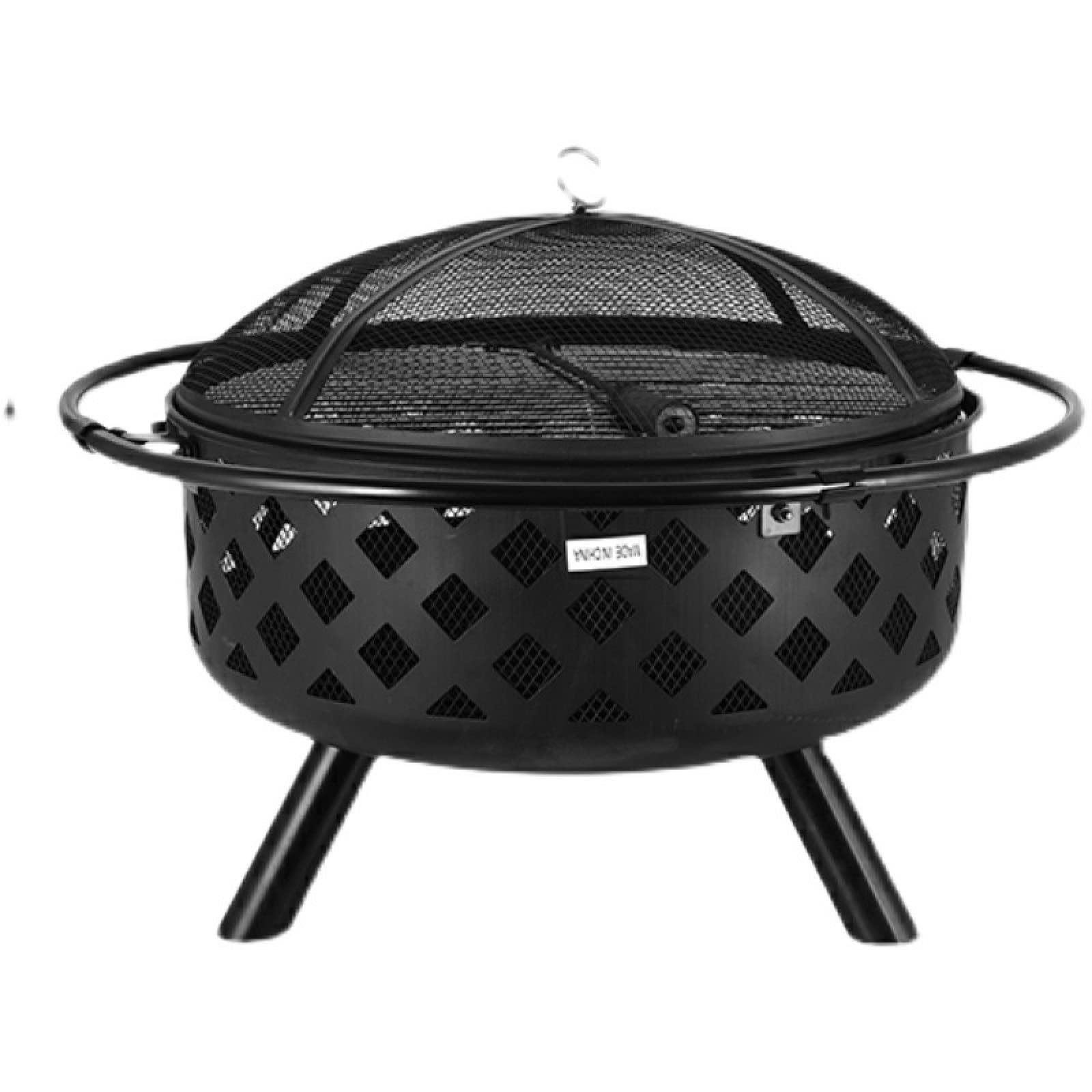 Portable Charcoal Grill for Outdoor Cooking - Steel BBQ Grill with Durable Cooking Grate for Camping, Picnics, Backyard, Garden & Beach Parties | Perfect for Grilling, Smoking & Bonfire Cooking