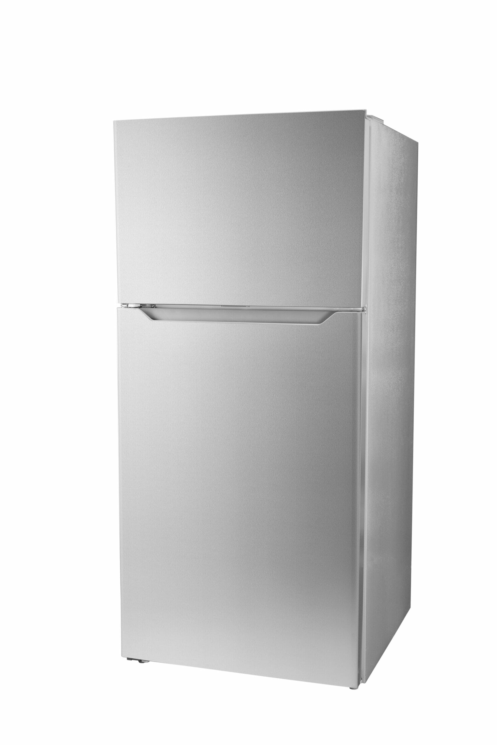 Danby DFF142E1SSDB 14.2 cu. ft. Compact Refrigerator - Stainless Steel Top Freezer Apartment Fridge for Small Spaces, Dorms & Studio Kitchens