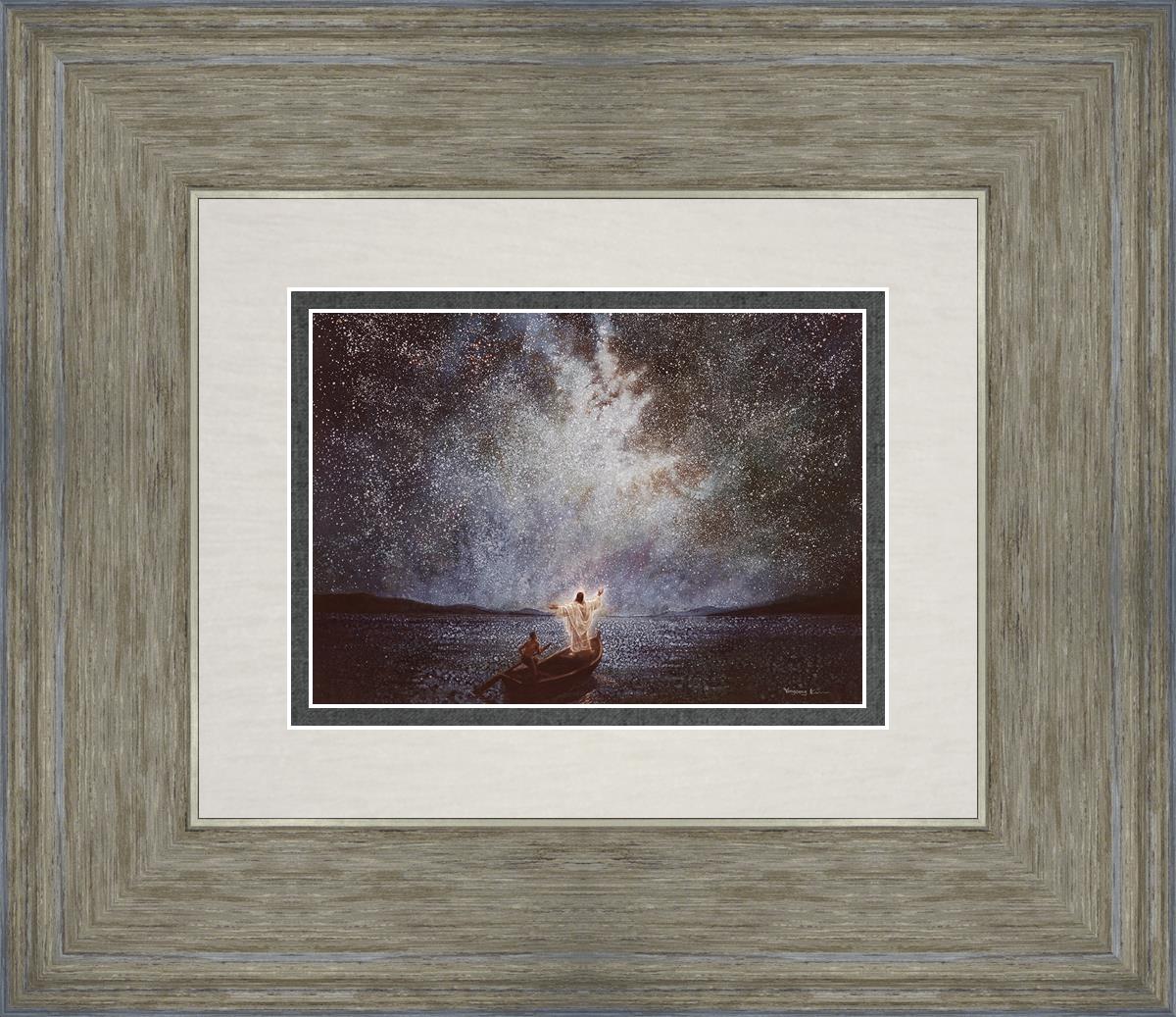 Calm And Stars By Yongsung Kim - Beautiful Celestial Wall Art for Home & Office Decor - Perfect for Bedroom, Living Room, Meditation Space