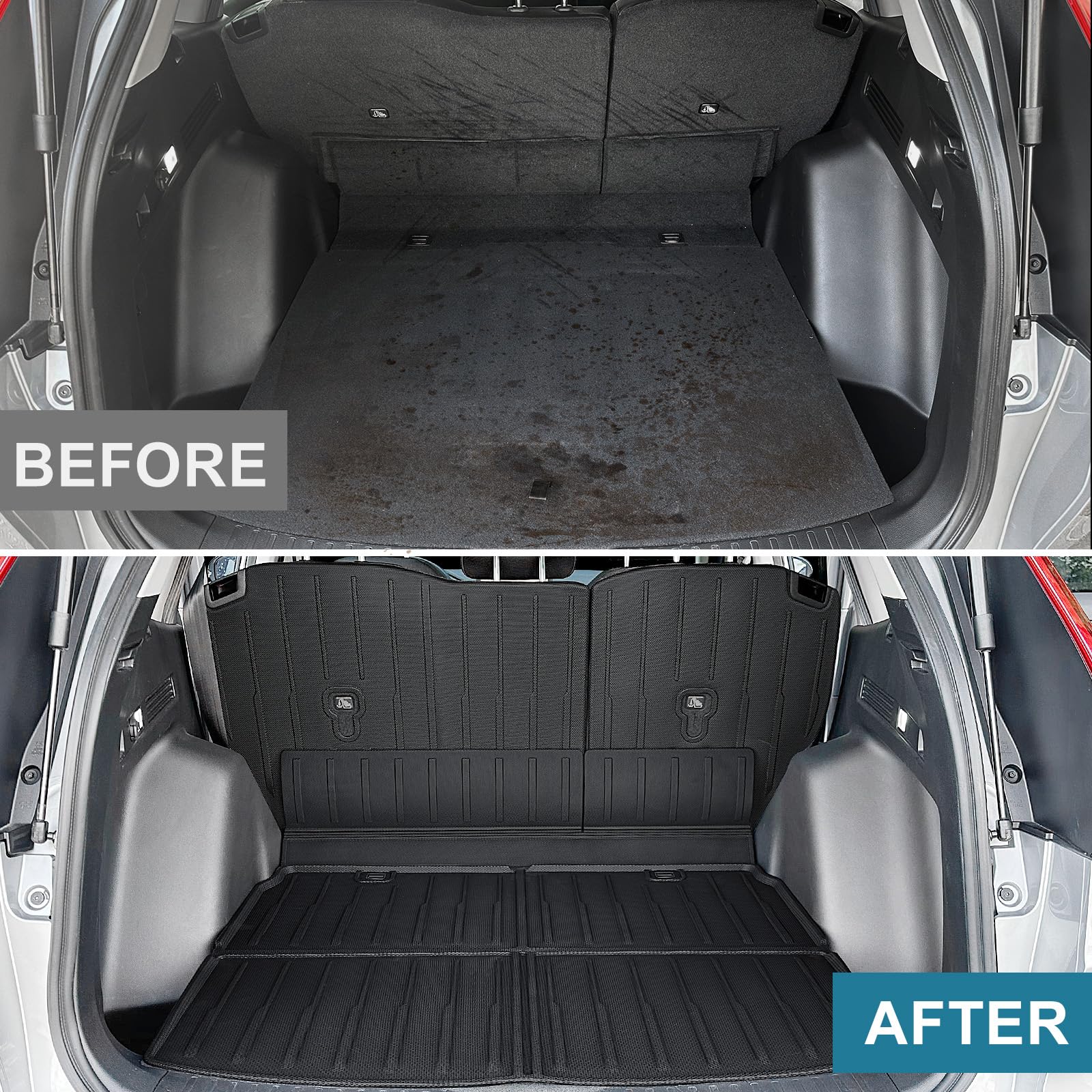 All-Weather Floor Mats for Honda CR-V 2023 2024 2025 - Complete Set with Trunk Liner, Backrest Protectors & Door Sill Guards | Durable Car Accessories for SUV Protection & Easy Cleaning