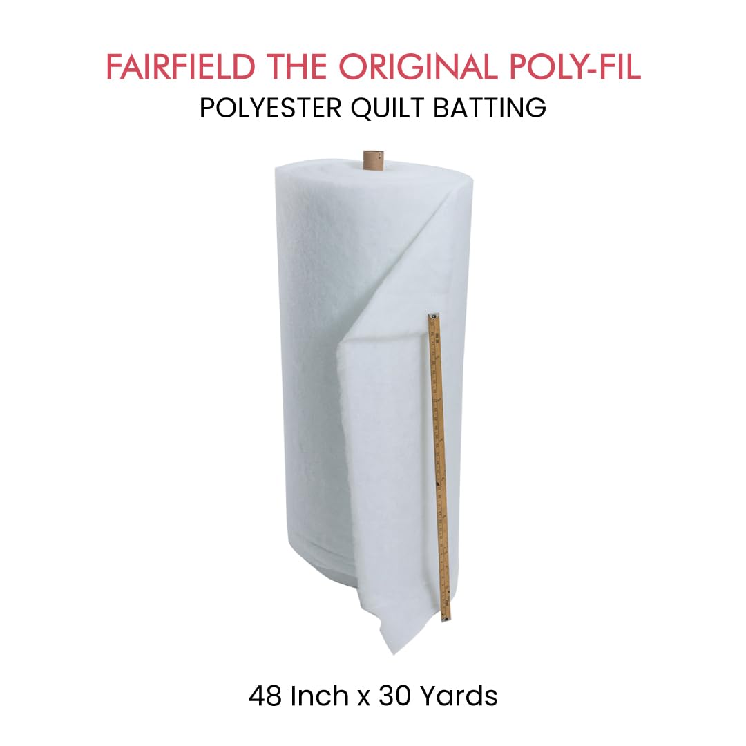 Premium Fairfield Poly-Fil Mid-Weight Quilt Batting - 48