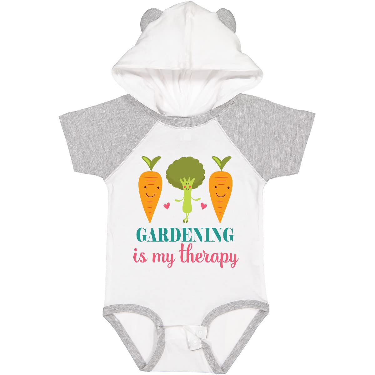Inktastic Gardening Is My Therapy Baby Bodysuit - Cute Organic Cotton Onesie for Infants & Toddlers - Perfect for Outdoor Play, Gardening Activities & Family Photos