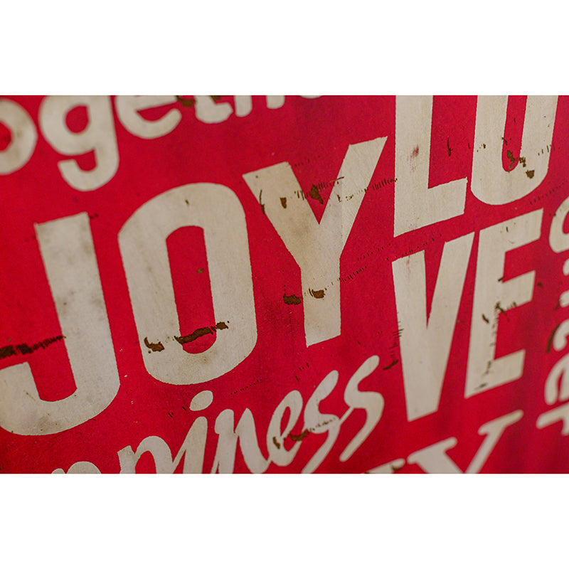 Antique Red Wooden Wall Hanging for Home Decor - Perfect for Living Room, Bedroom & Family Gatherings