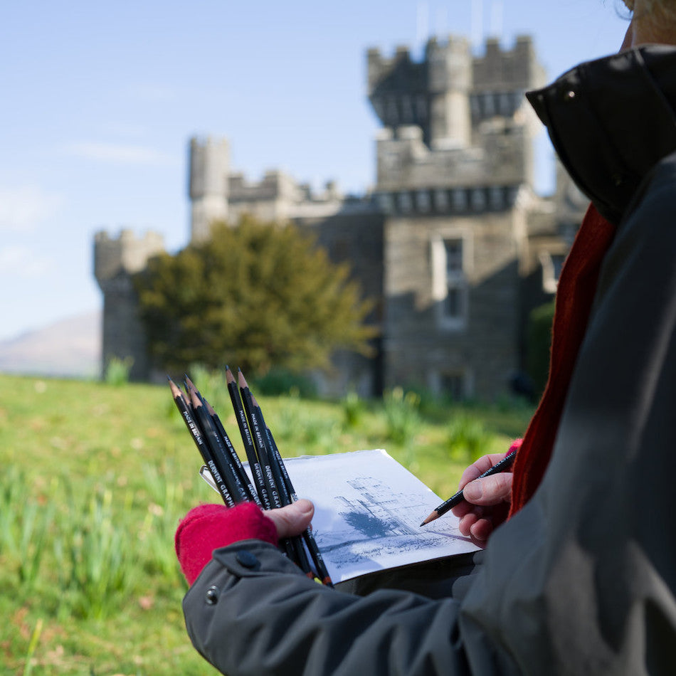Derwent National Trust Sketching Graphite Pencil Set - 12 Premium Drawing Pencils for Artists & Sketching Enthusiasts | Perfect for Outdoor Sketching, Urban Drawing & Art Class Projects