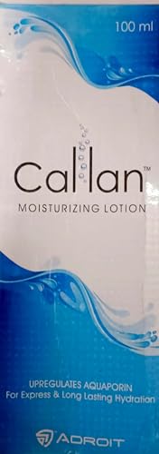 Callan Moisturizing Lotion 100ml - Hydrating Body Lotion for Dry Skin - Perfect for Daily Use at Home, Gym & Travel