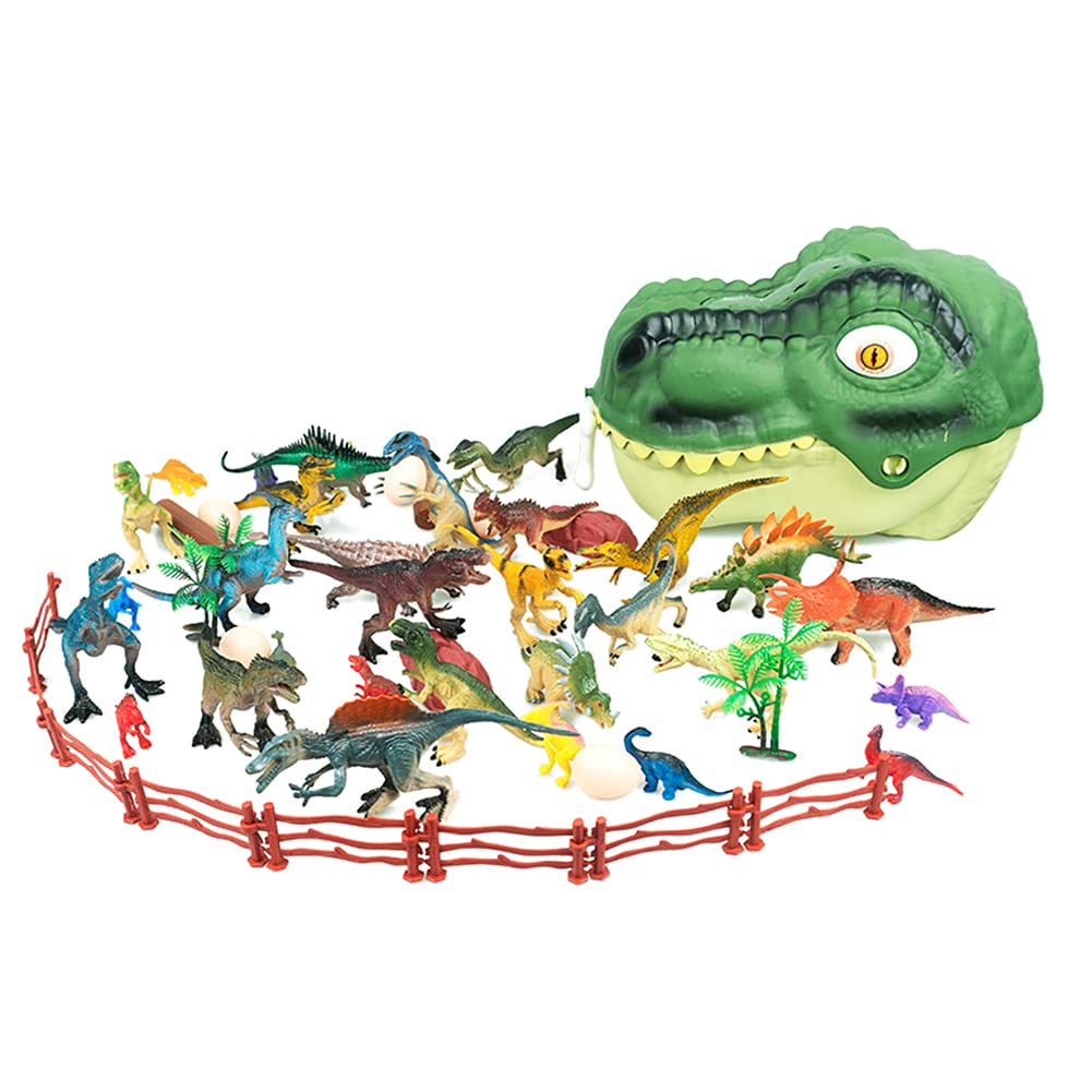 Realistic Dinosaur Toys for Kids - 12-Piece Dinosaur Figure Playset with Activity Playmat | Educational STEM Learning Toys for Boys & Girls | Perfect for Birthday Gifts, Classroom Rewards & Pretend Play Scenes
