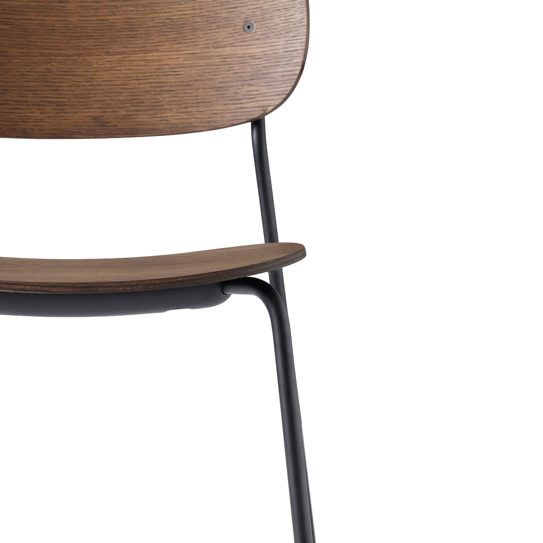 Co Dining Chair - Stackable Modern Kitchen & Dining Room Chair for Home & Restaurant Use
