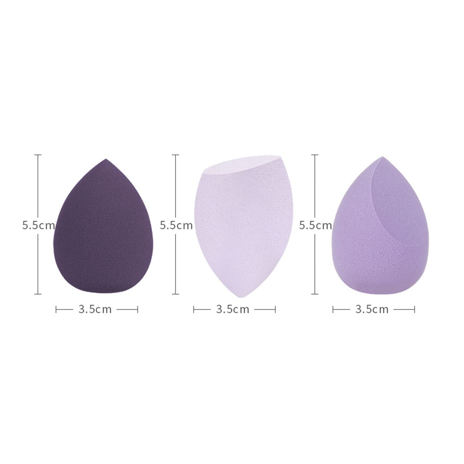 LIKAOR 4-Piece Makeup Sponge Set - Dry & Wet Beauty Blender for Foundation, Concealer & Powder - Soft Cosmetic Sponge with Beveled Edge - Perfect for Flawless Makeup Application (4Pcs, Pink Box) - Ideal for Daily Makeup, Travel & Professional Use
