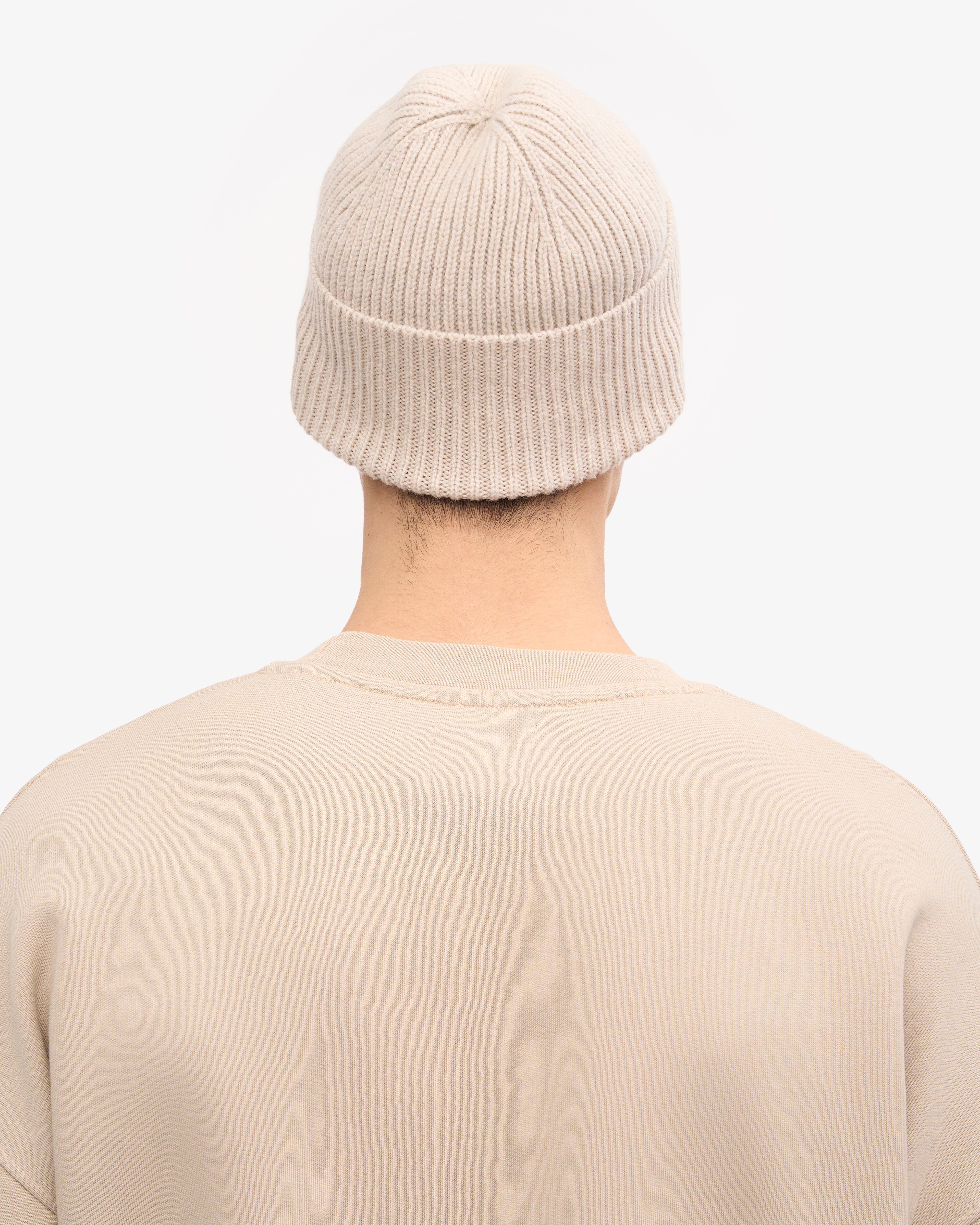 Premium Merino Wool Beanie - Soft & Warm Winter Hat for Men & Women - Ivory White - Perfect for Skiing, Hiking & Outdoor Activities