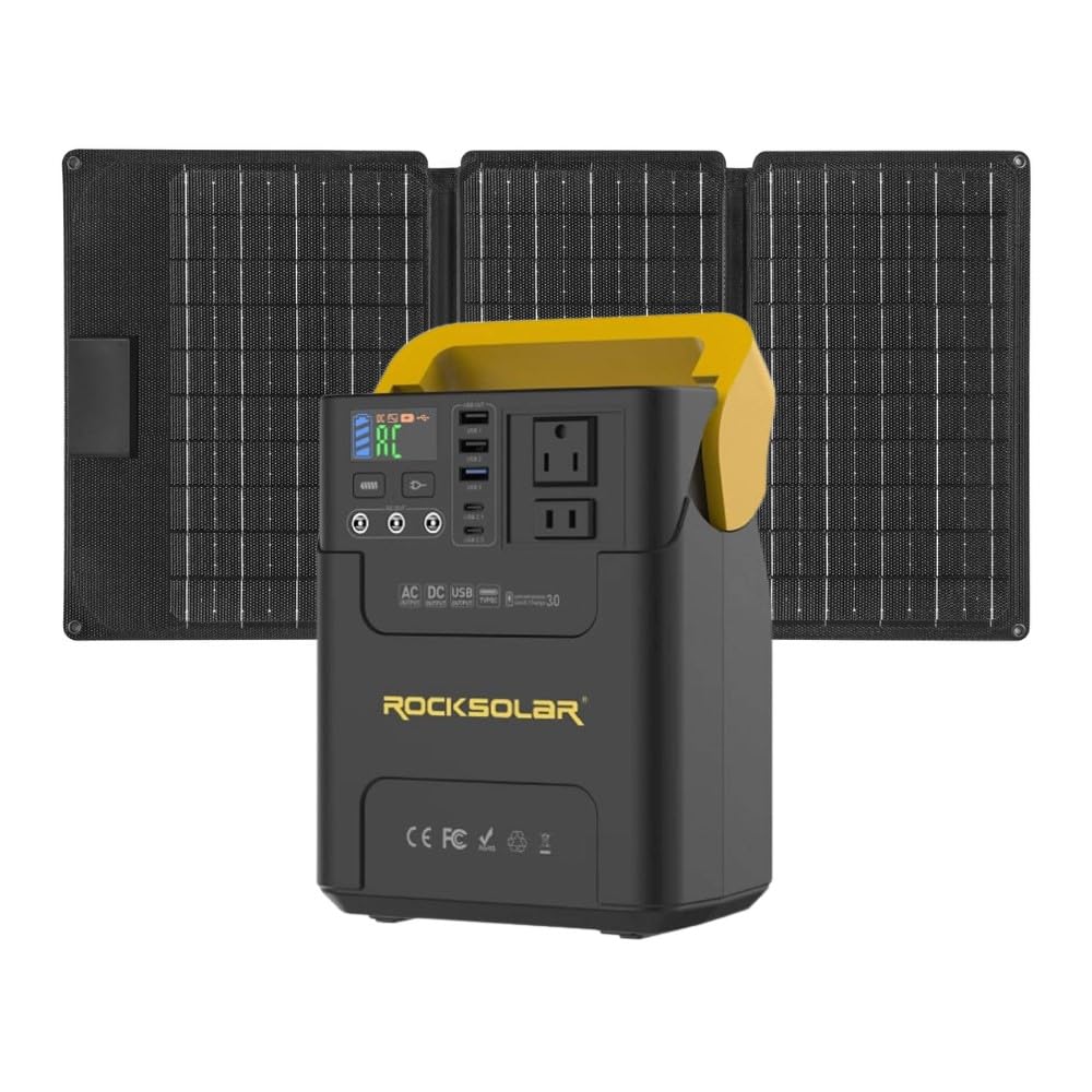 30W Foldable Solar Panel Kit - Monocrystalline Solar Charger with 12V DC/USB/USB-C PD Ports | IPX4 Waterproof Portable Power for RV, Camping, Hiking, Emergency & Off-Grid Living