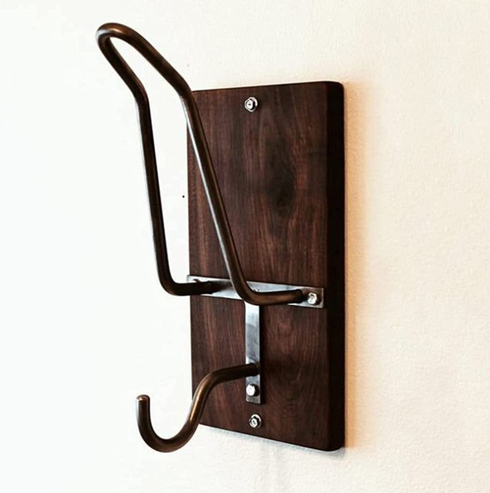 Upgraded 2-in-1 Motorcycle Helmet Rack & Wall Mount Coat Hook - Heavy Duty Helmet Hanger for Jackets, Hats, Keychains (1 Pack) - Perfect for Garage, Entryway & Motorcycle Storage Organization