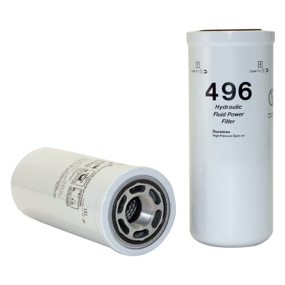 Wix 51496 Hydraulic Filter Replacement - High Performance Oil Filter for Heavy Duty Trucks & Equipment - Perfect for Construction, Farming and Industrial Machinery Maintenance